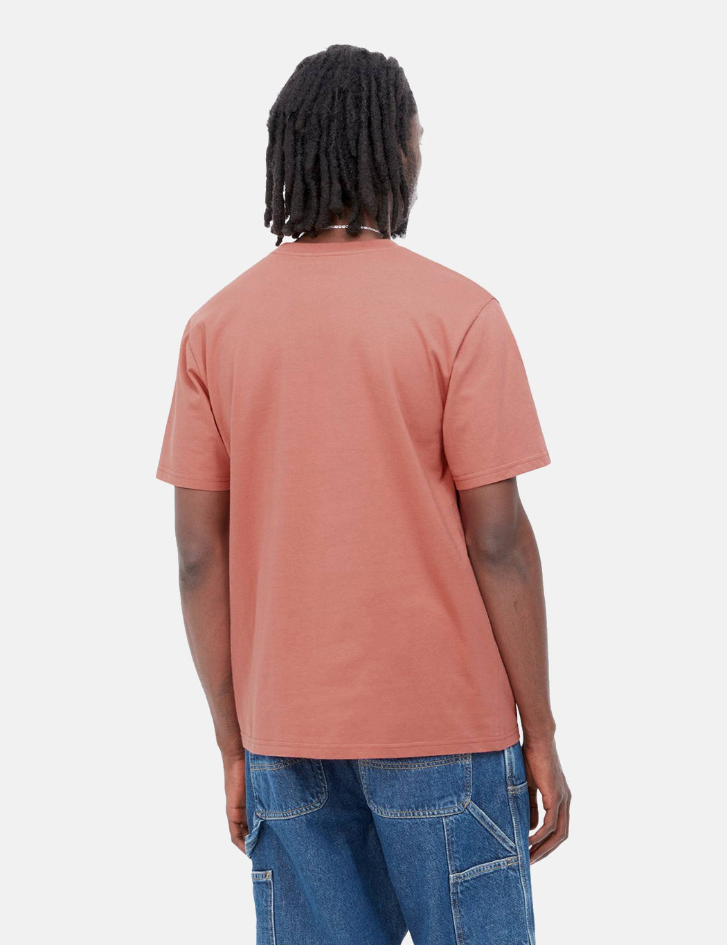 T-shirt à poche - Rose blush brumeux