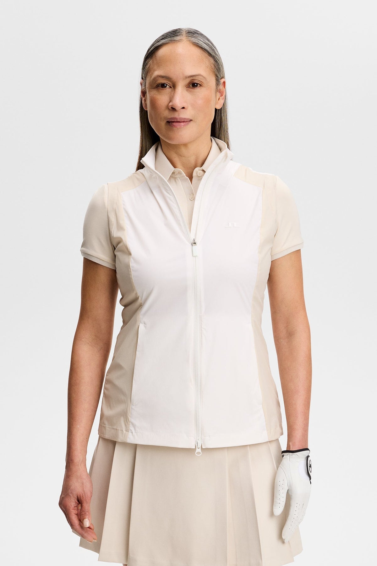 Brooks Zip Packable Vest / White