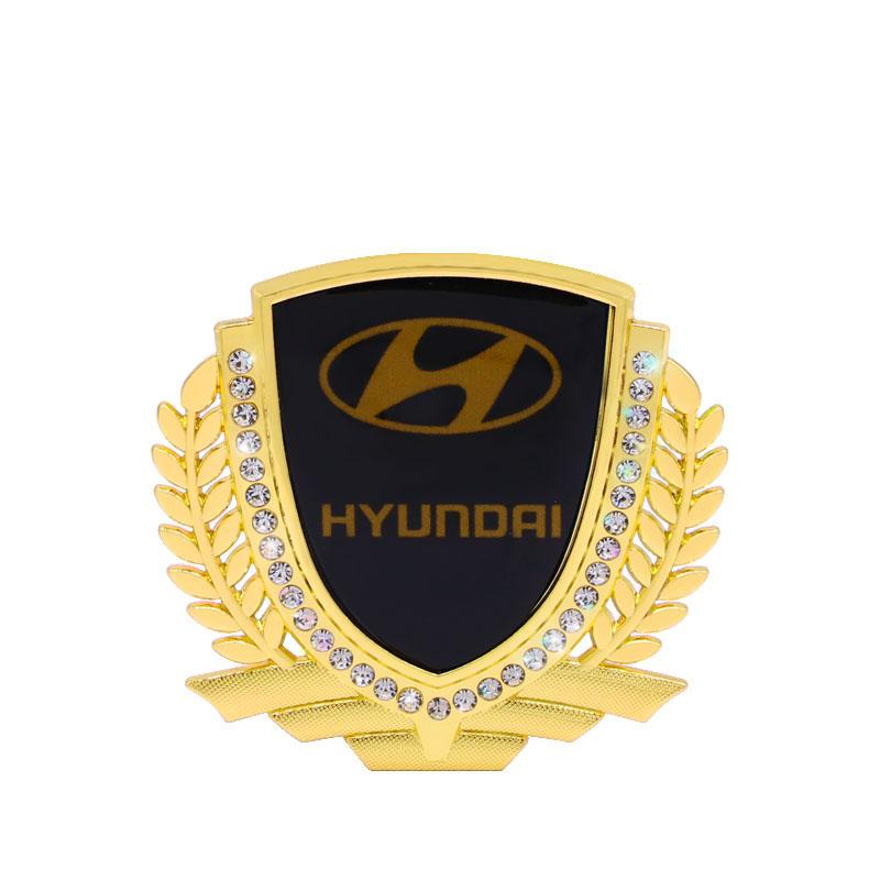 Heißer Verkauf 🎉50 % RABATT🎉3D Weizenohr Diamant Metall Kreativer Autoaufkleber