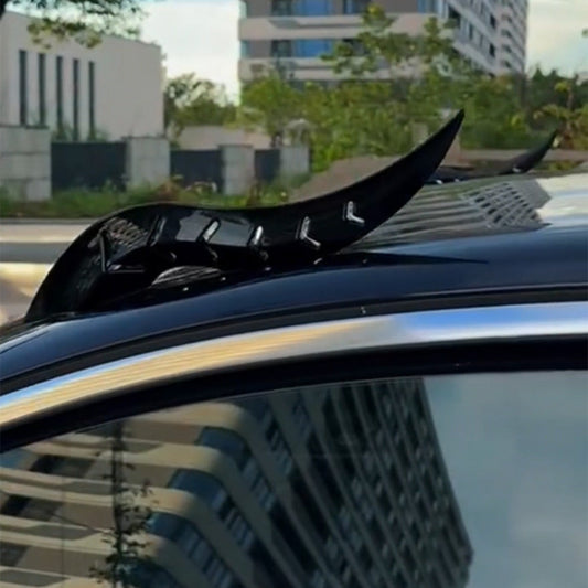 Lot de 2 décorations de toit de voiture cornes de dragon