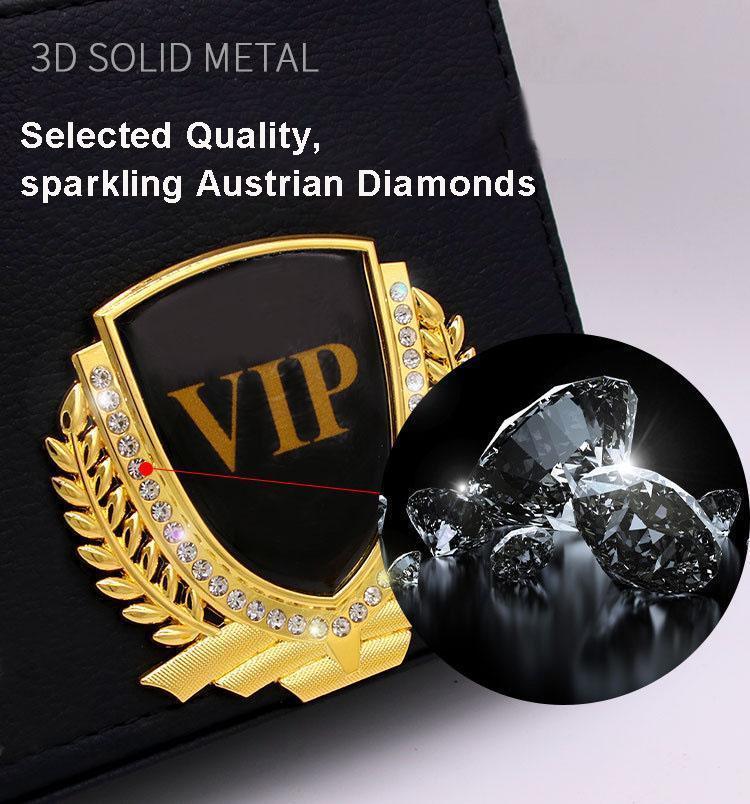 Heißer Verkauf 🎉50 % RABATT🎉3D Weizenohr Diamant Metall Kreativer Autoaufkleber