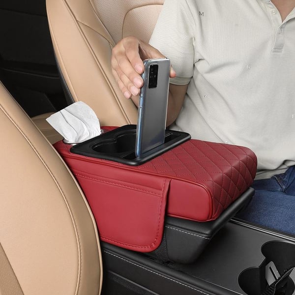 Multifunktionale PU-Leder Auto Armlehnenbox-Matte