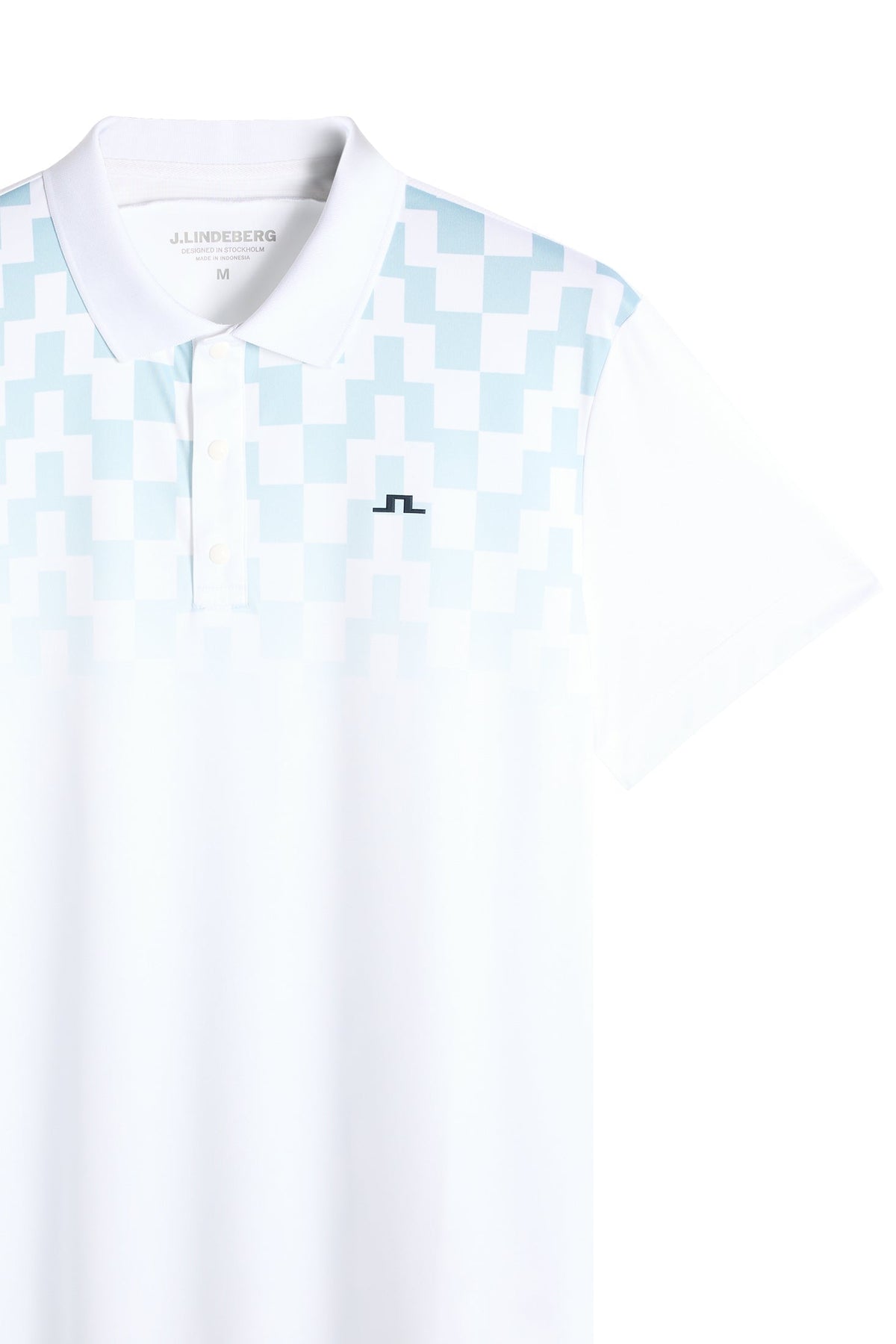 Finn Print Polo / Finn Fade White