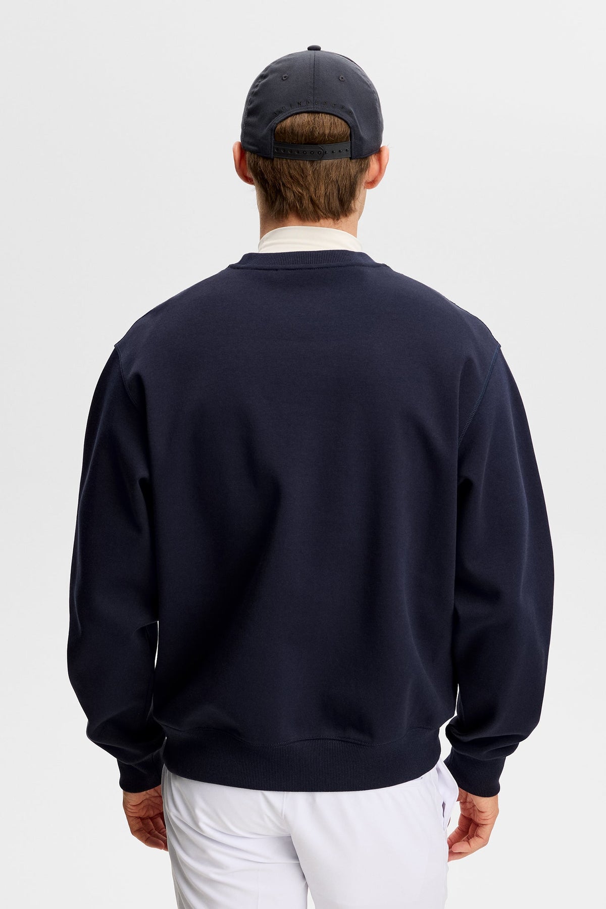 Club Printed  Crew Neck / Navy