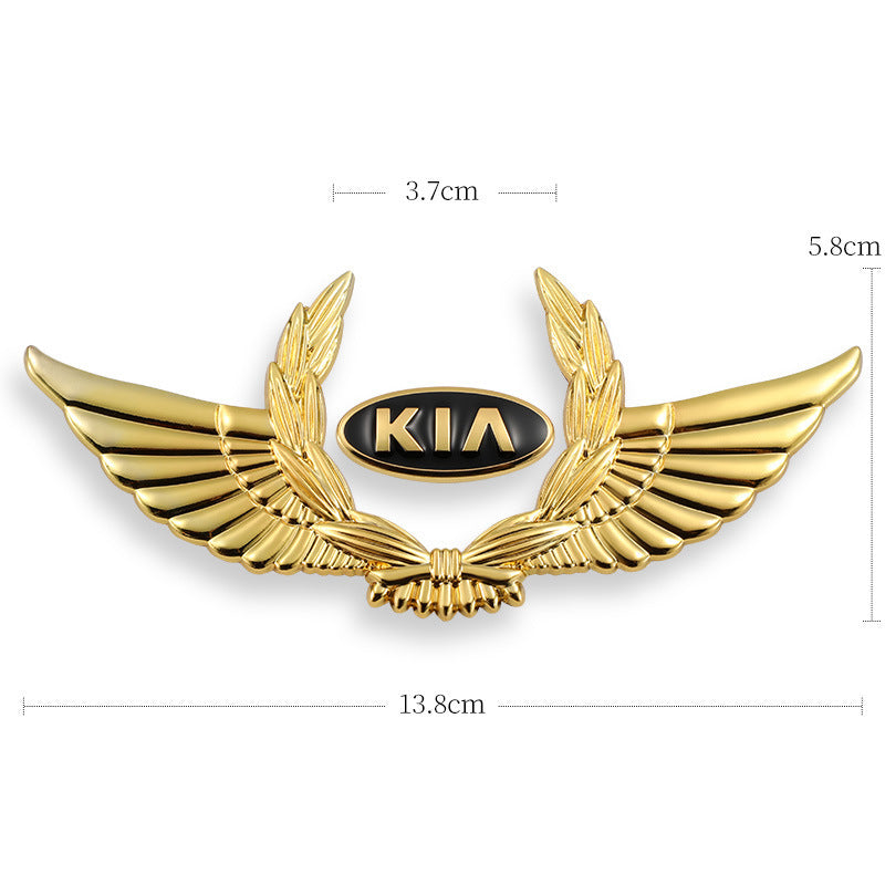 3D-Auto-Goldkarosserieaufkleber zum Blockieren von Kratzern, dekorative Aufkleber, Flügel, Seitenetikett, Auto-Logo-Aufkleber