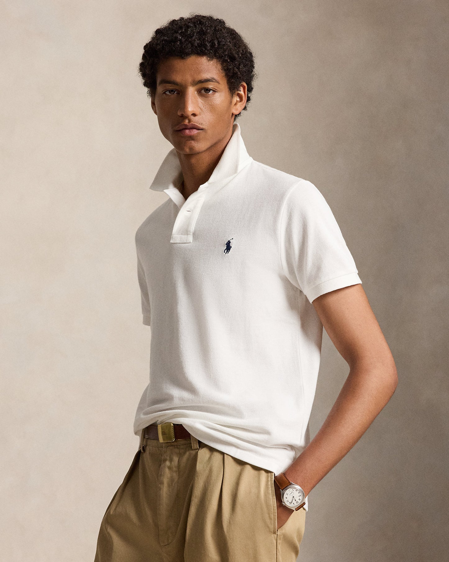 The Iconic Custom Slim Fit Mesh Polo