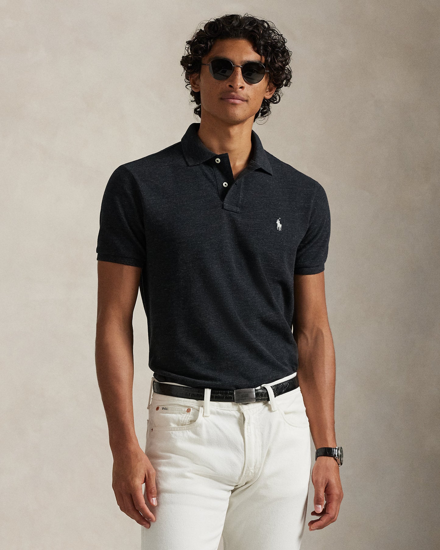 The Iconic Custom Slim Fit Mesh Polo
