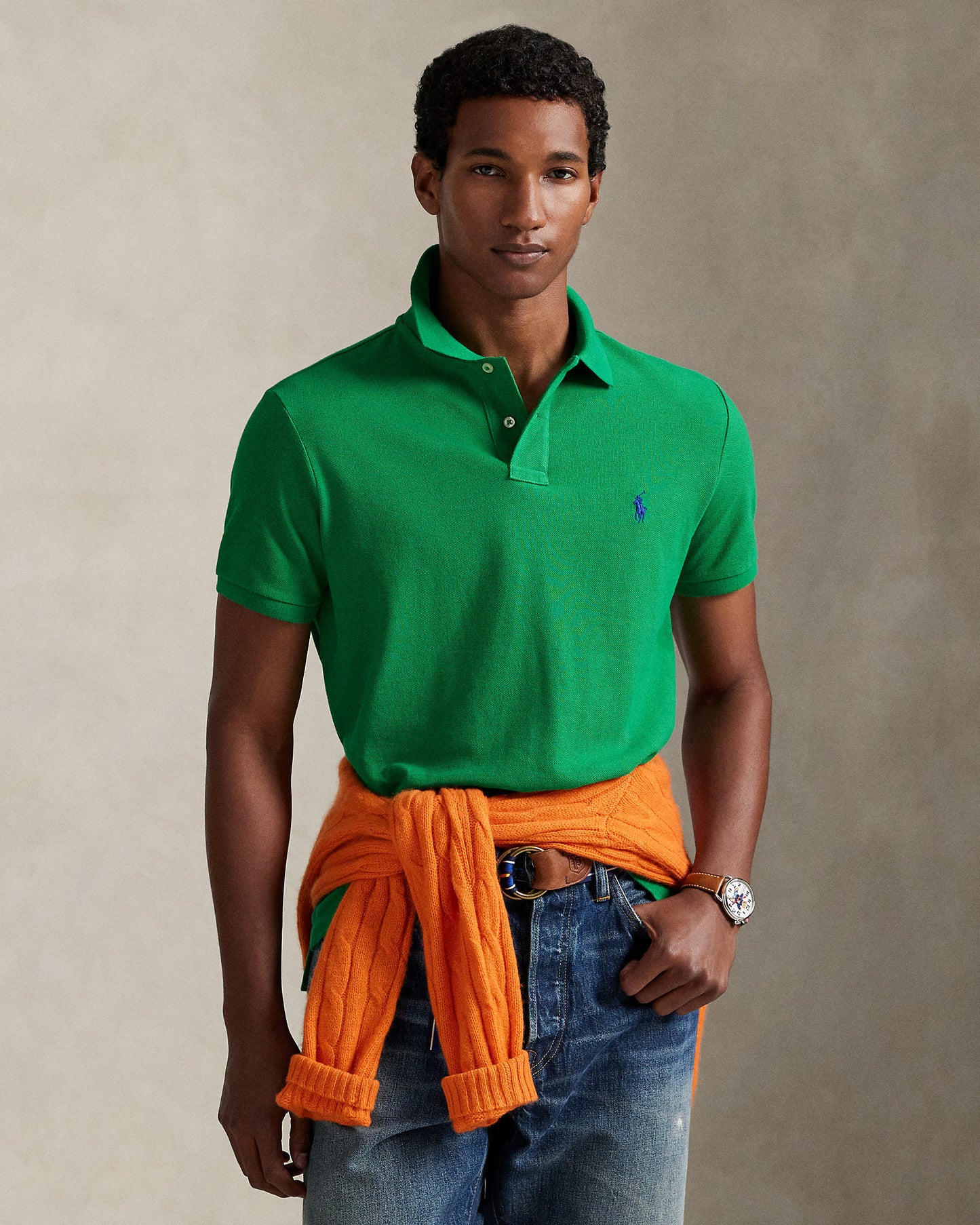 The Iconic Custom Slim Fit Mesh Polo