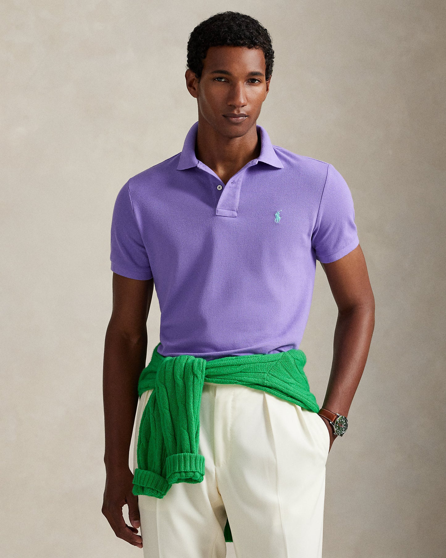 The Iconic Custom Slim Fit Mesh Polo
