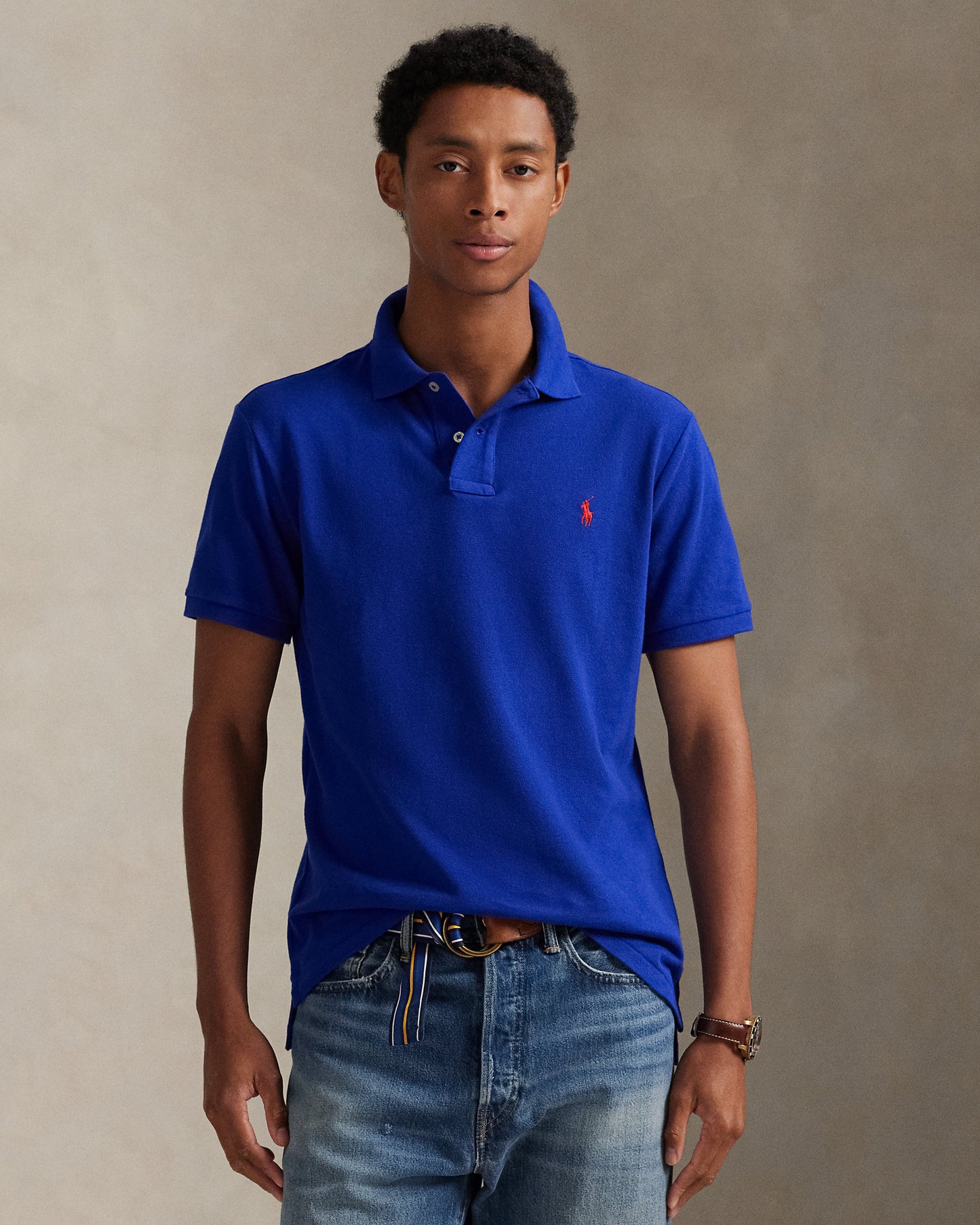 The Iconic Custom Slim Fit Mesh Polo