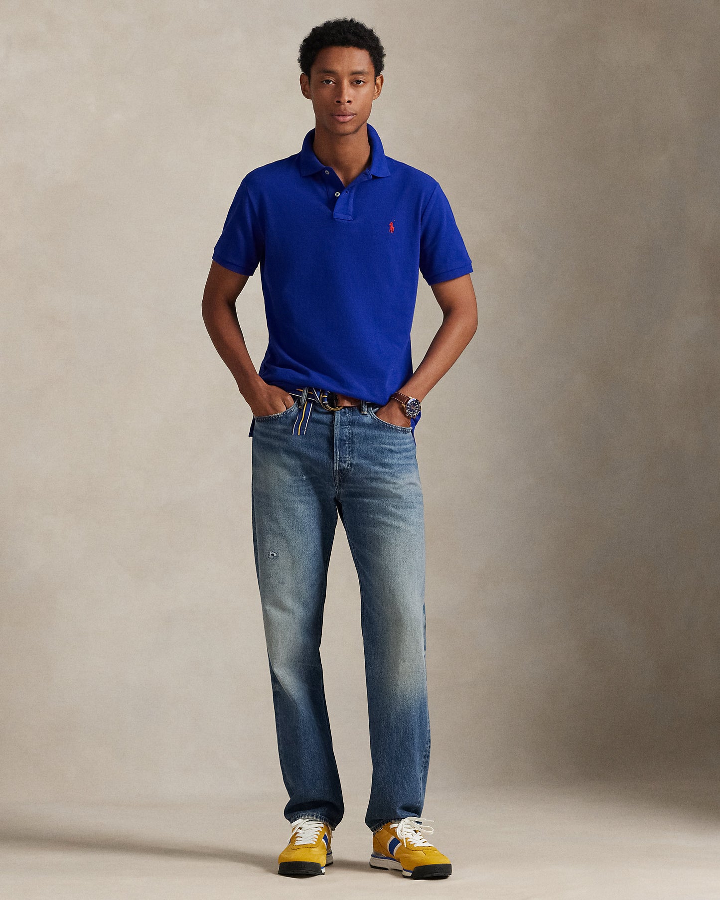 The Iconic Custom Slim Fit Mesh Polo