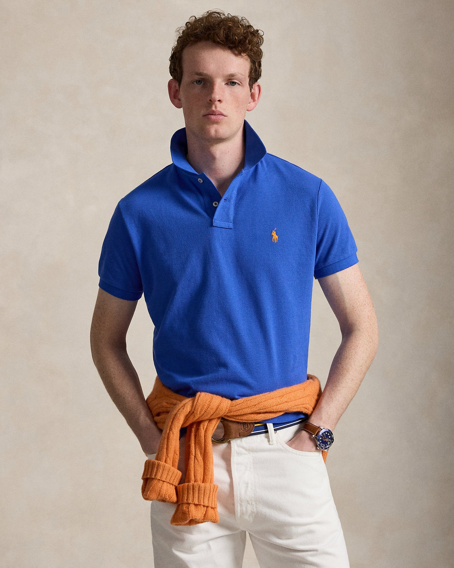 The Iconic Custom Slim Fit Mesh Polo