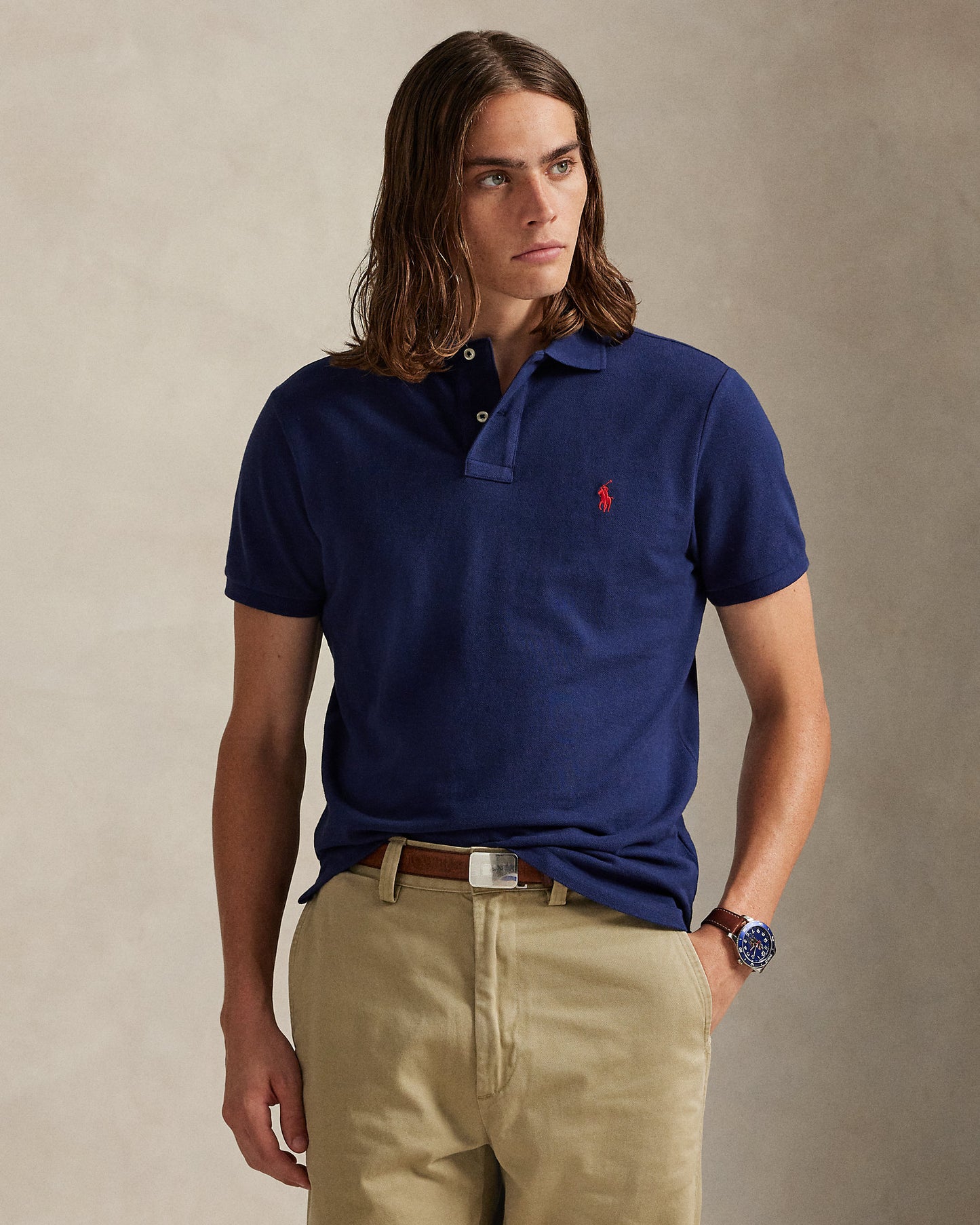 The Iconic Custom Slim Fit Mesh Polo