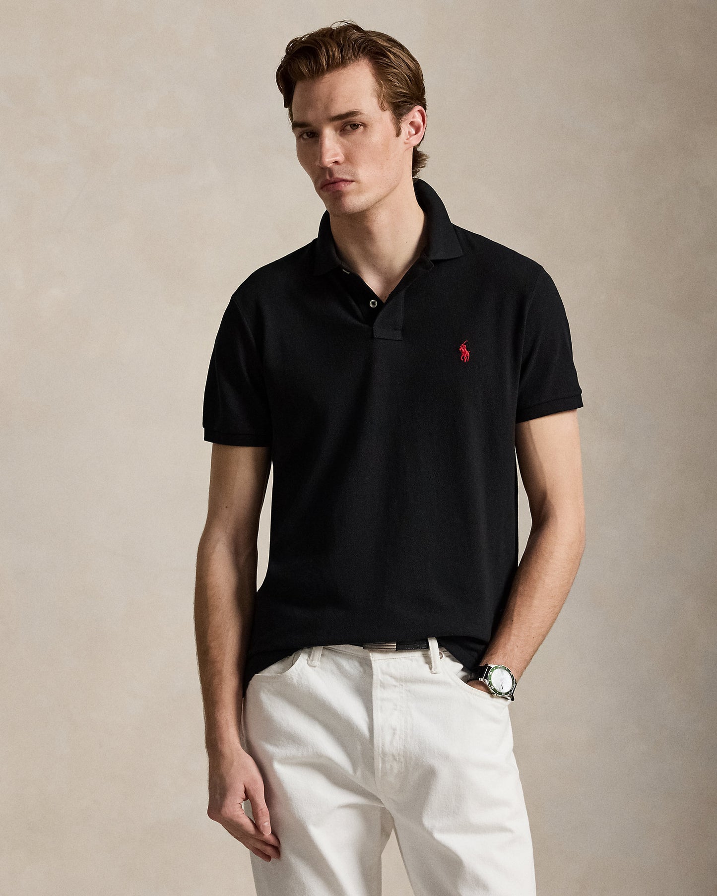 The Iconic Custom Slim Fit Mesh Polo