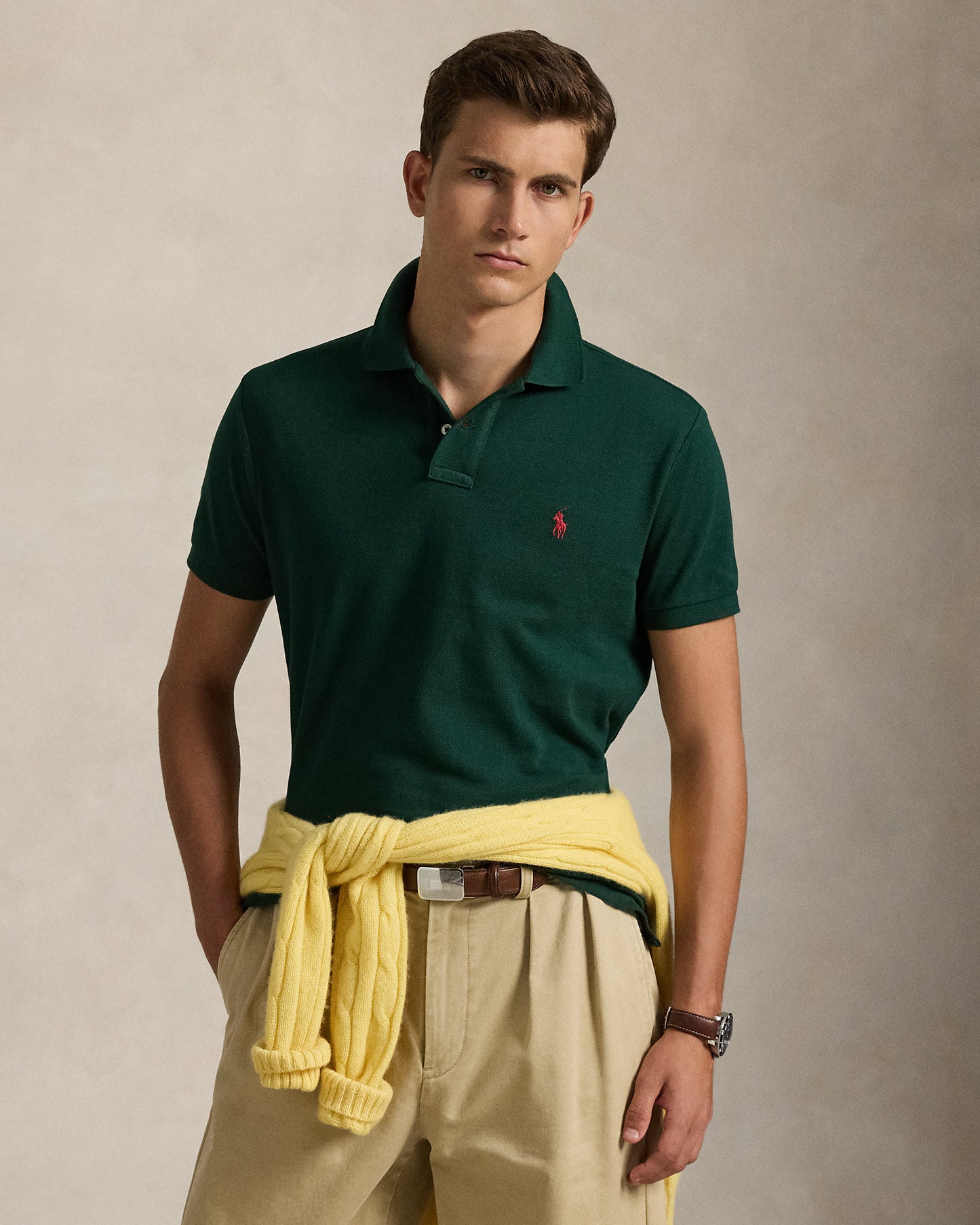 The Iconic Custom Slim Fit Mesh Polo