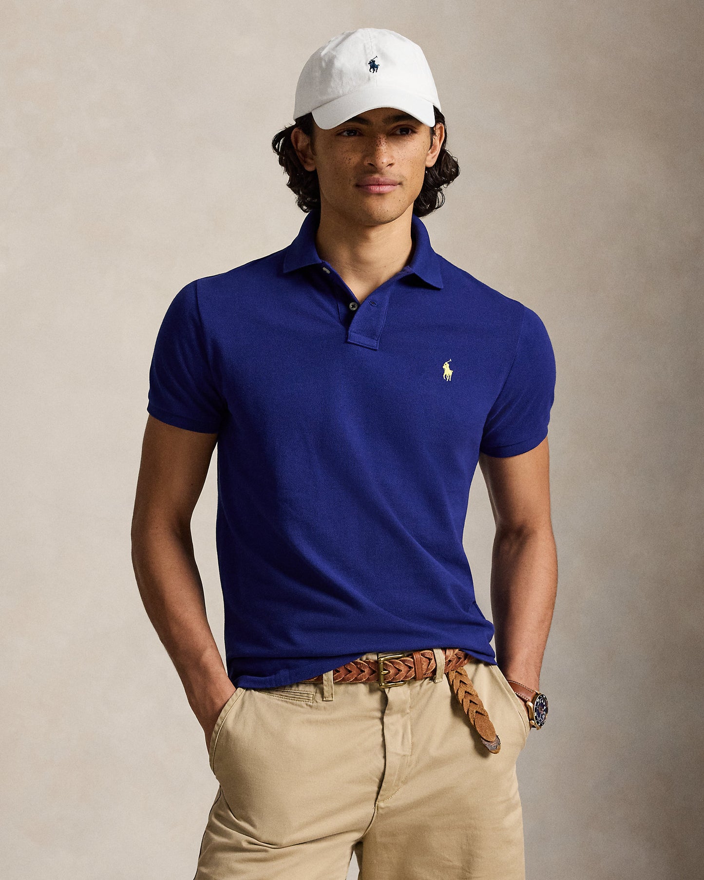 The Iconic Custom Slim Fit Mesh Polo