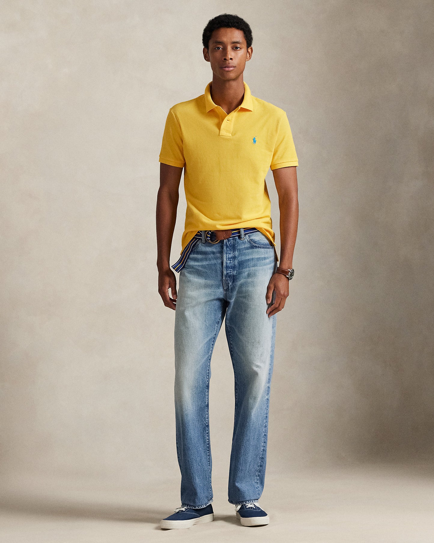 The Iconic Custom Slim Fit Mesh Polo