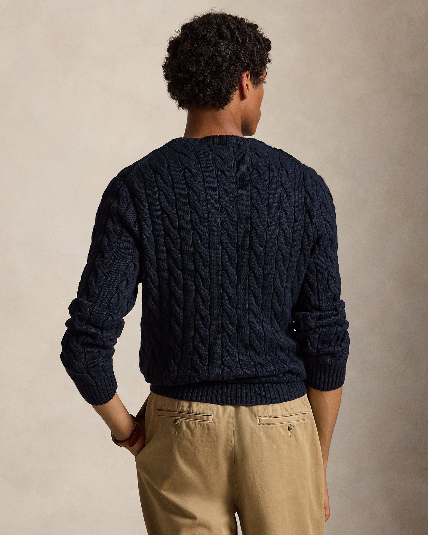 Cable-Knit Cotton Jumper