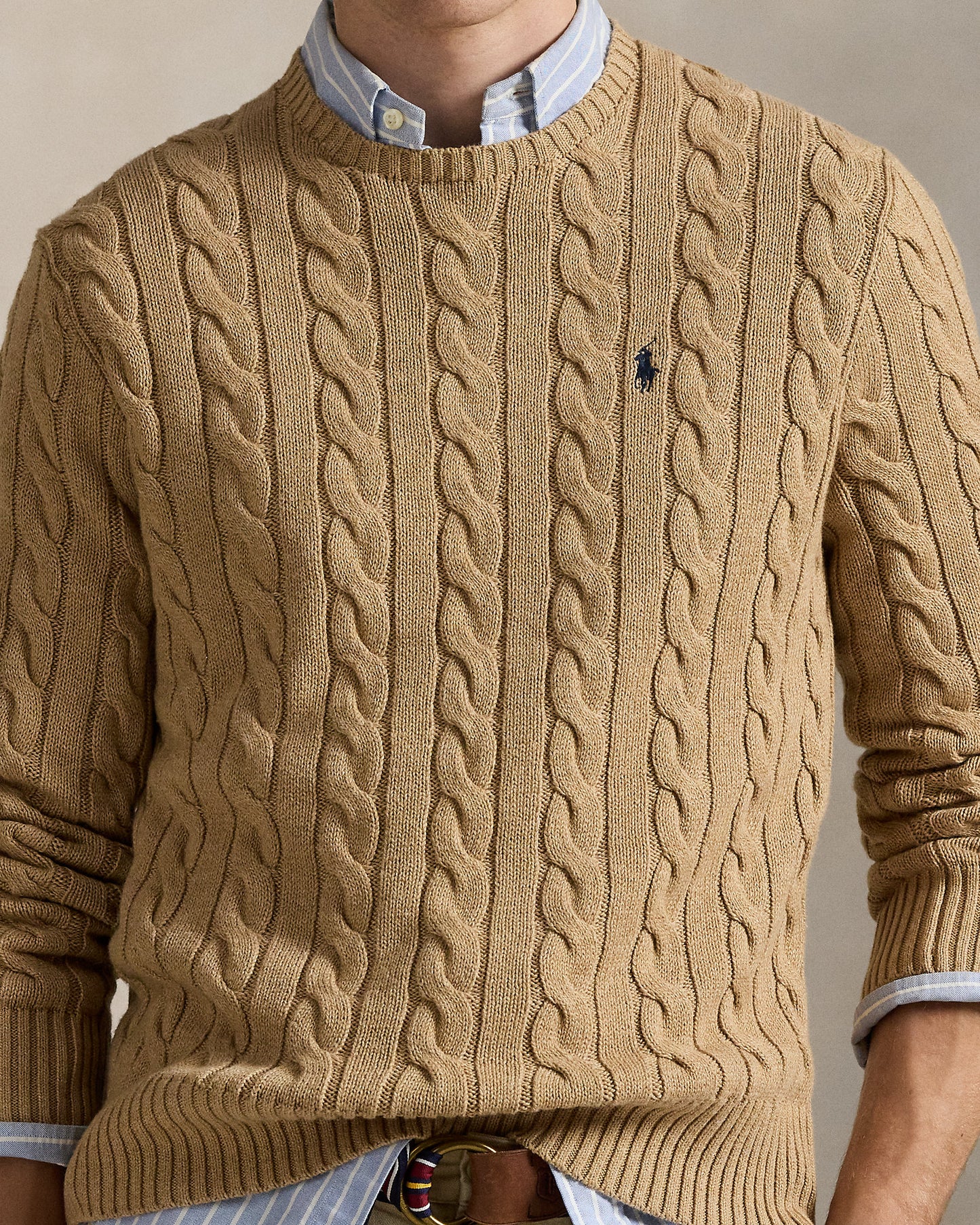 Cable-Knit Cotton Jumper