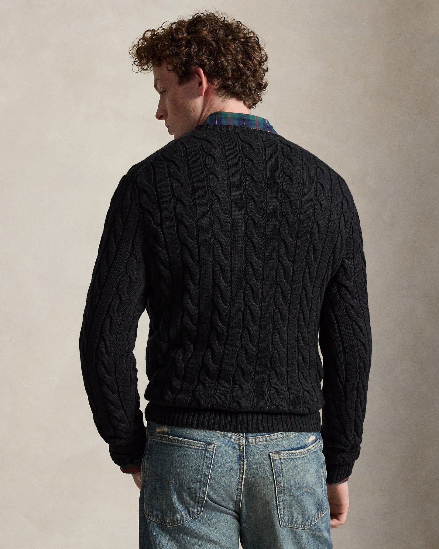 Cable-Knit Cotton Jumper