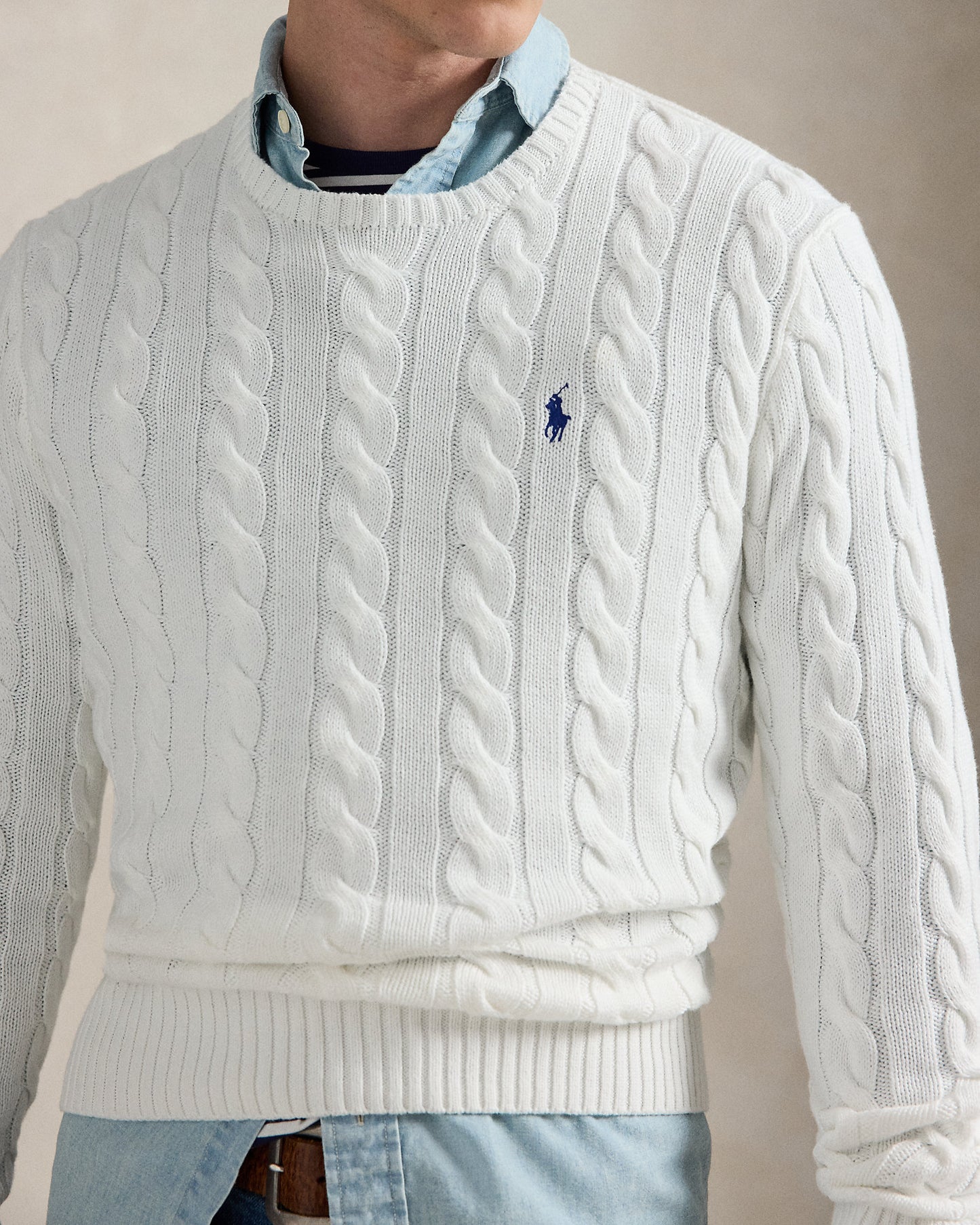 Cable-Knit Cotton Jumper