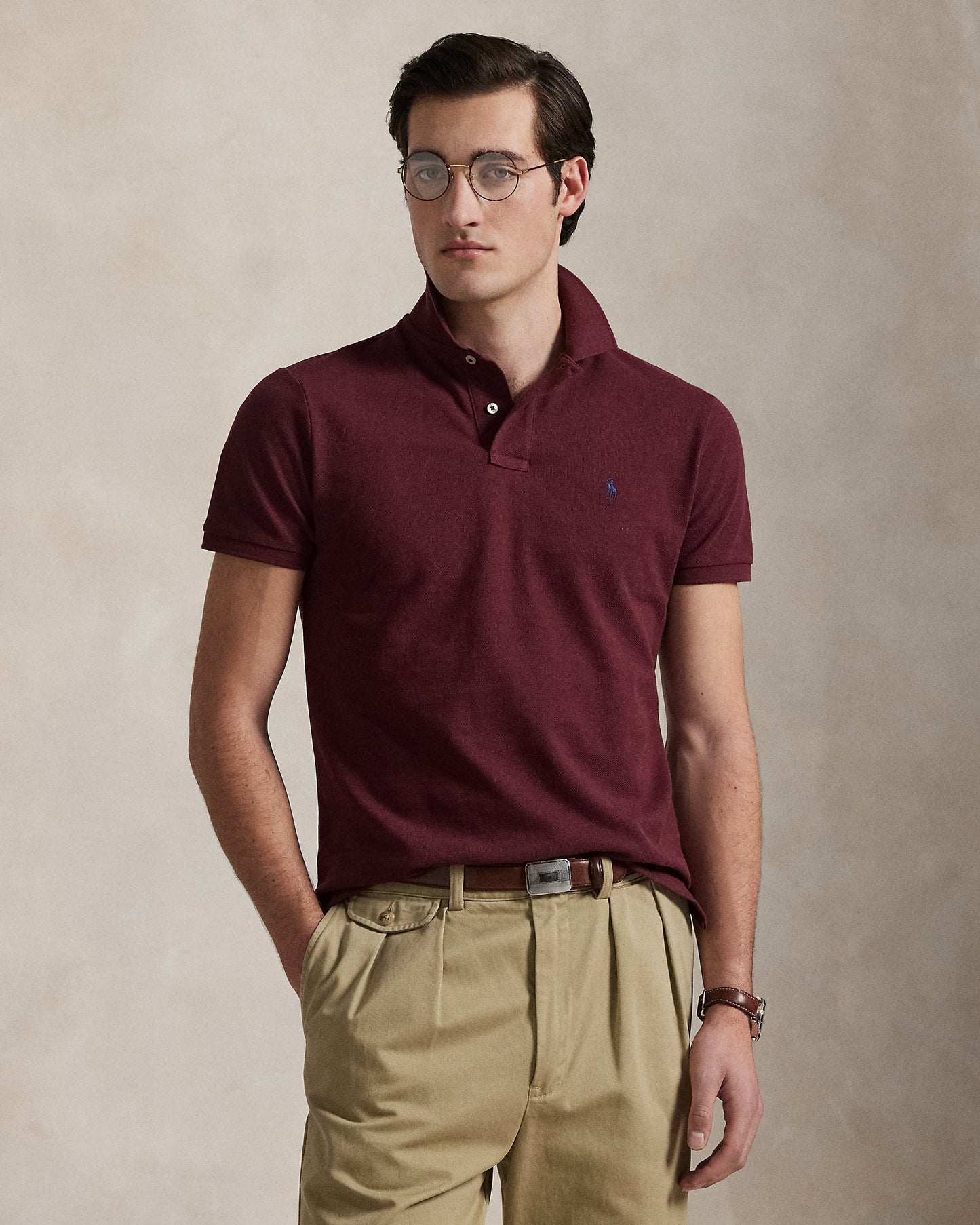 The Iconic Custom Slim Fit Mesh Polo