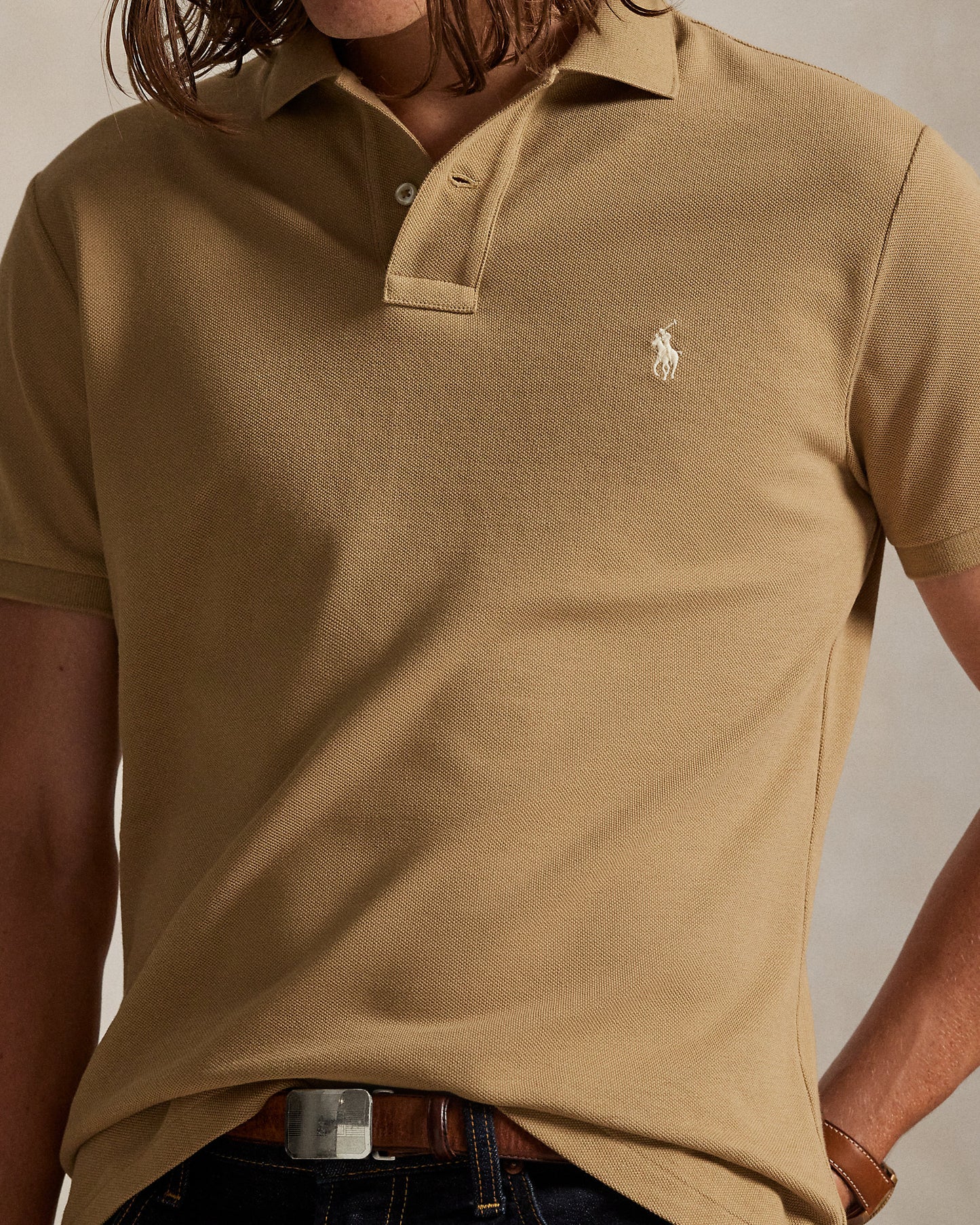 The Iconic Custom Slim Fit Mesh Polo