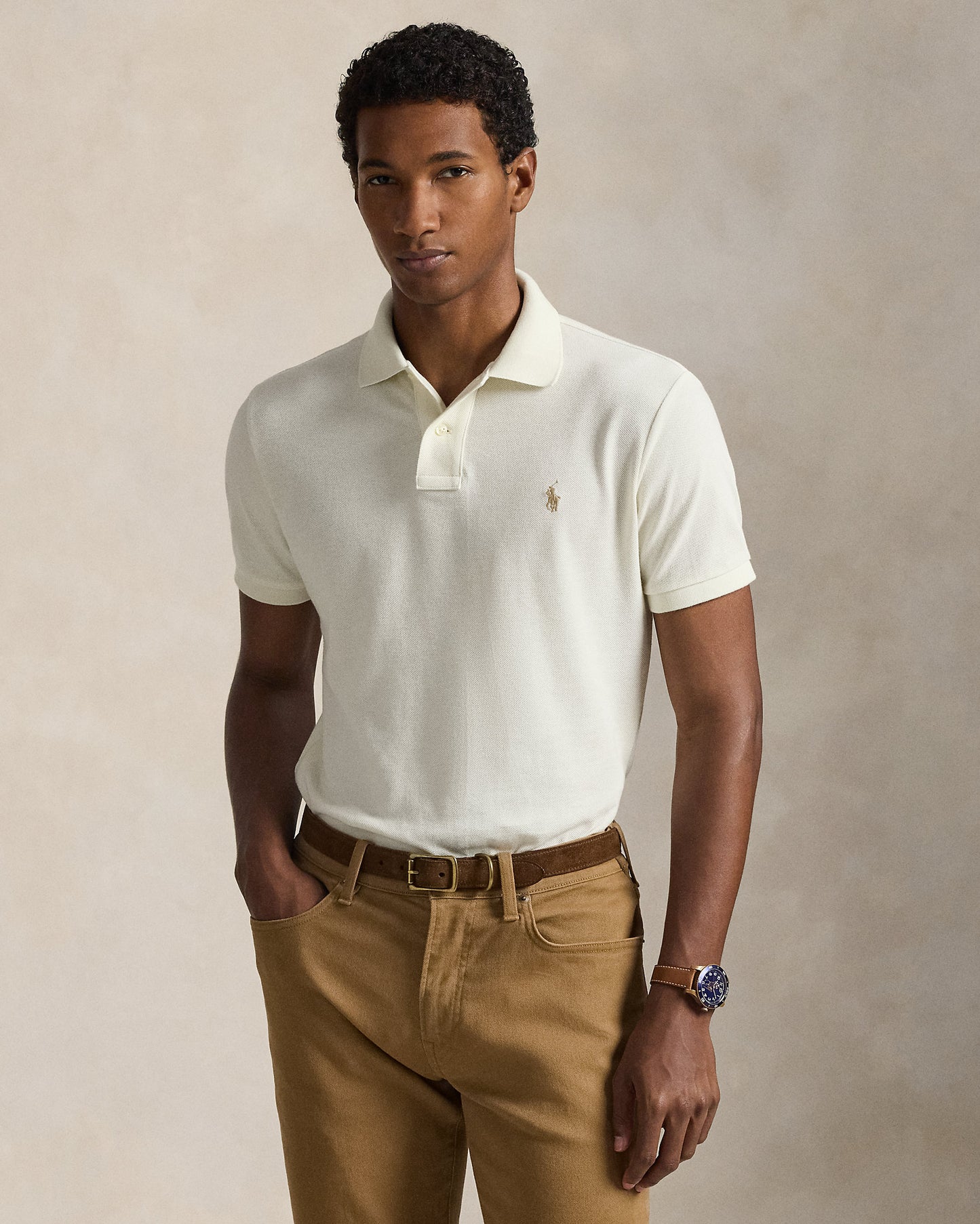 The Iconic Custom Slim Fit Mesh Polo