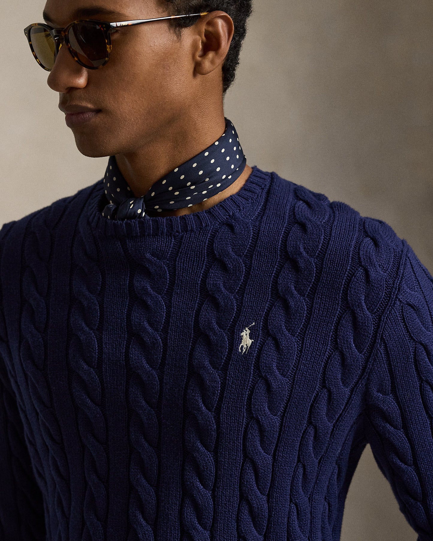 Cable-Knit Cotton Jumper
