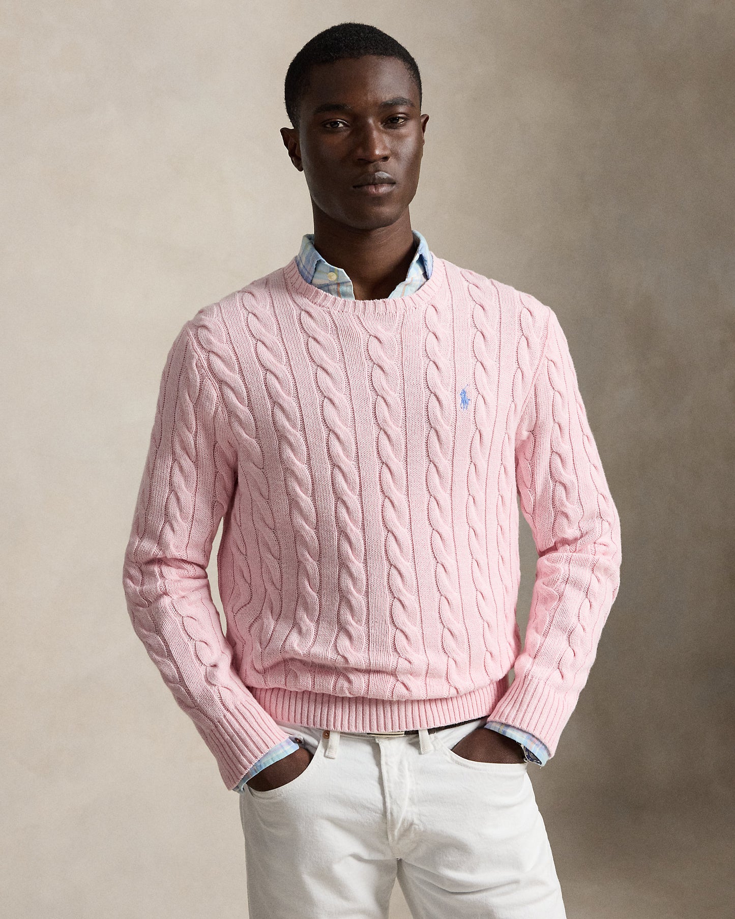 Cable-Knit Cotton Jumper