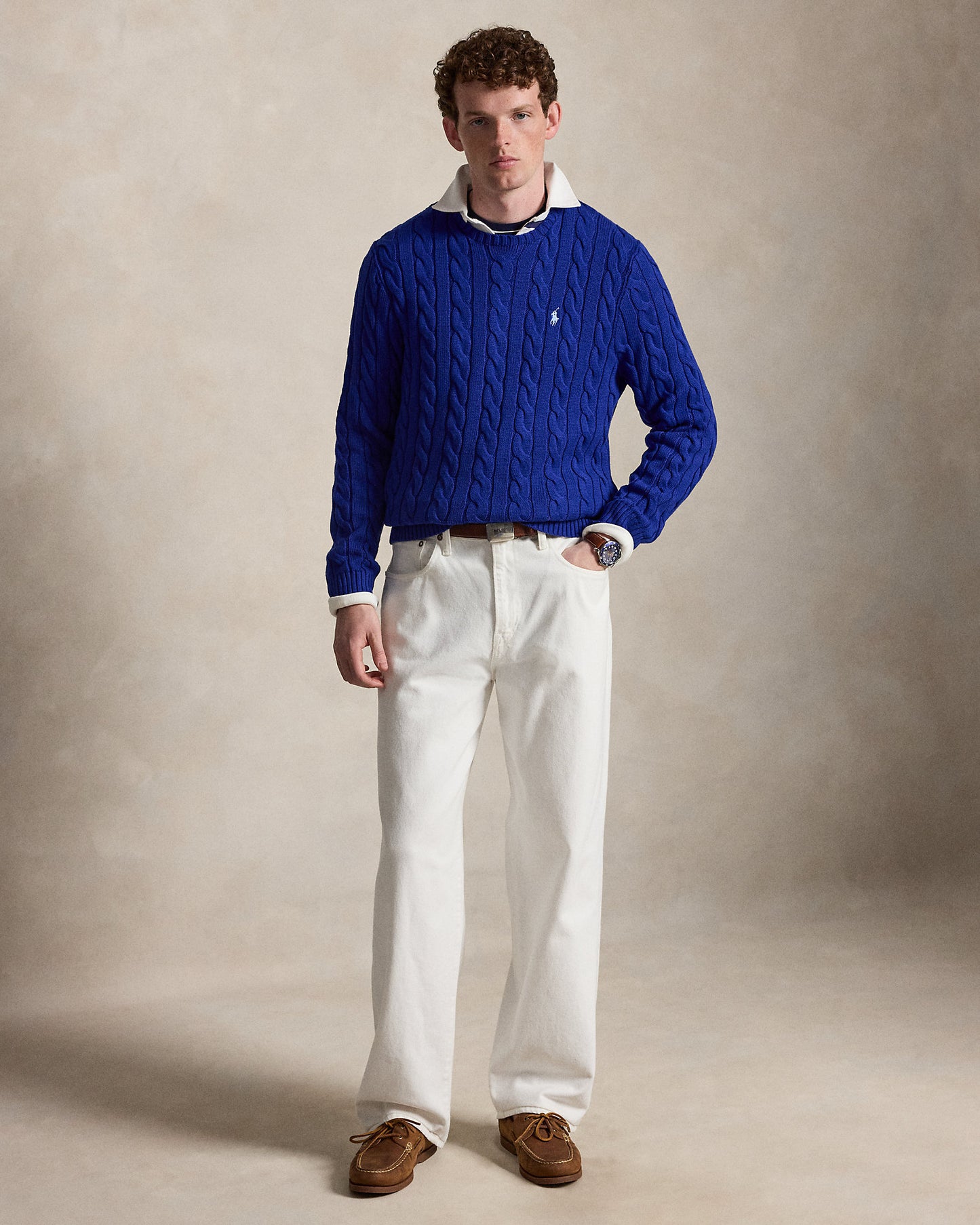 Cable-Knit Cotton Jumper