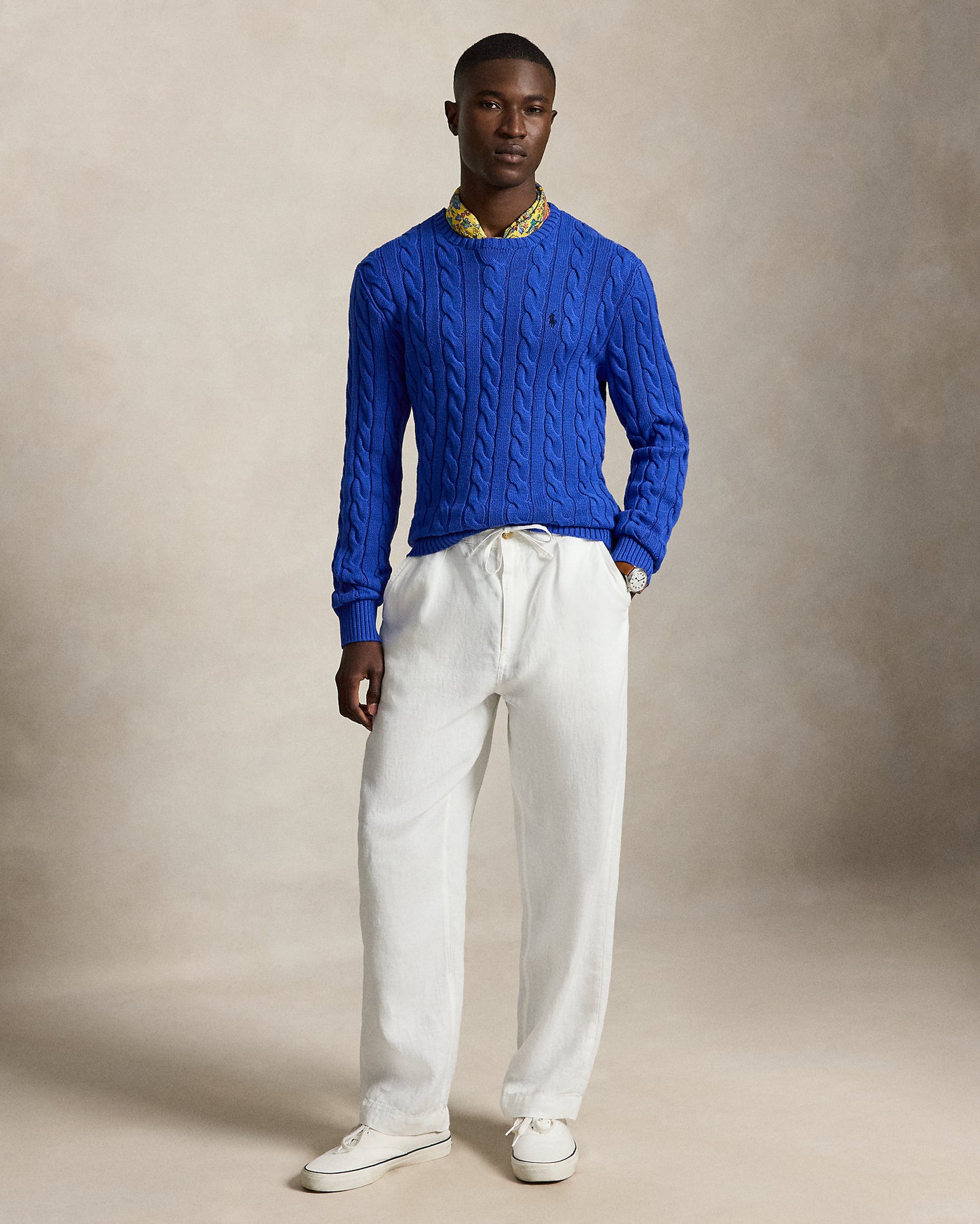 Cable-Knit Cotton Jumper
