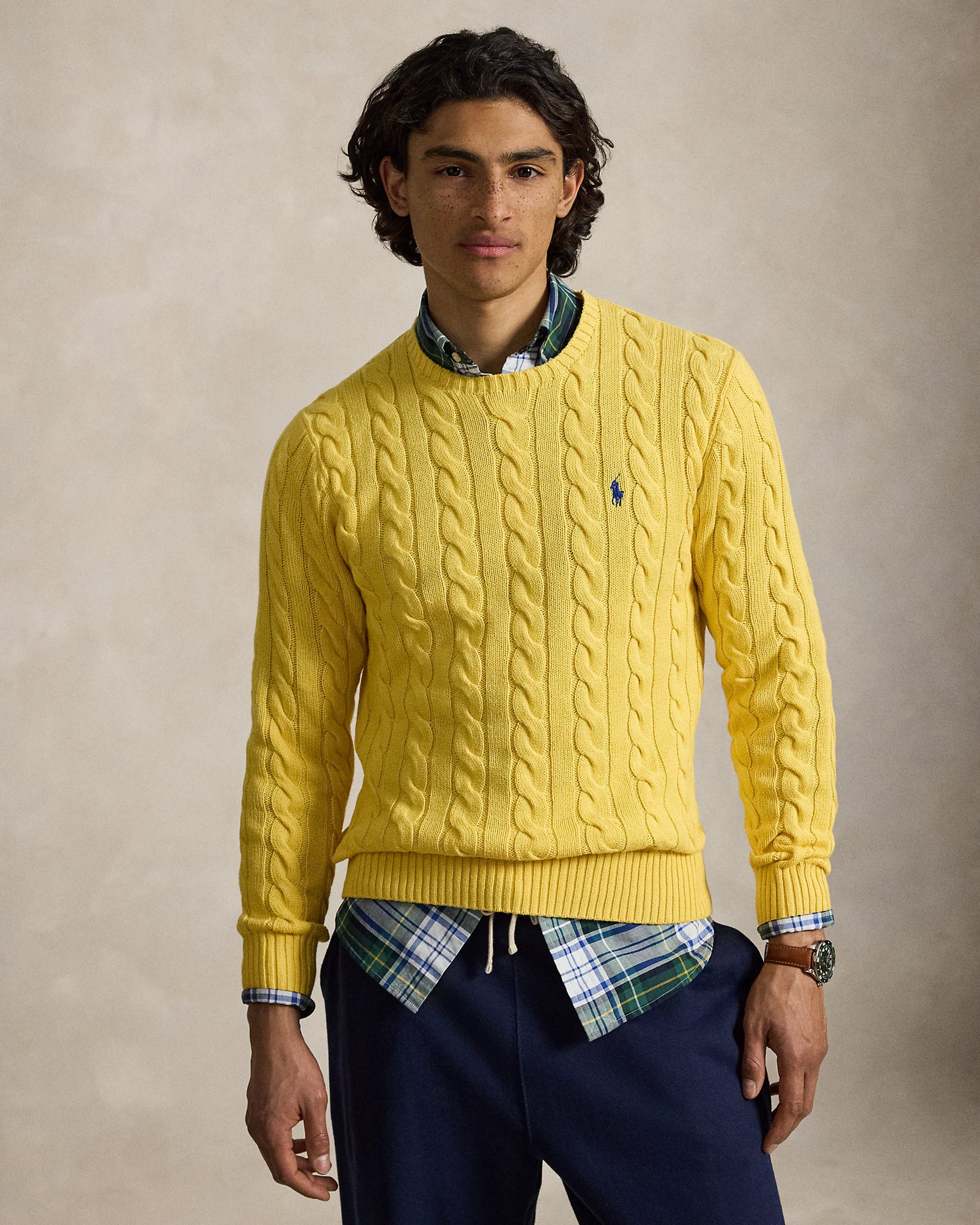 Cable-Knit Cotton Jumper