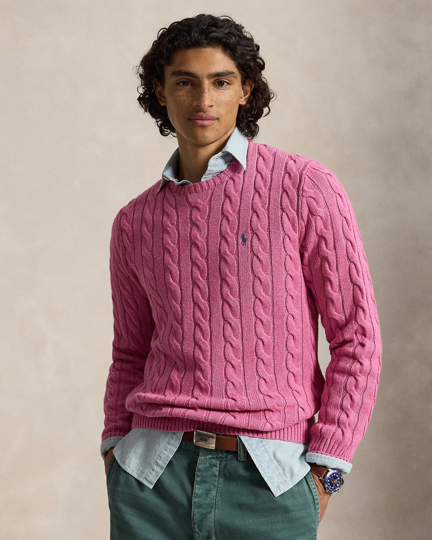 Cable-Knit Cotton Jumper