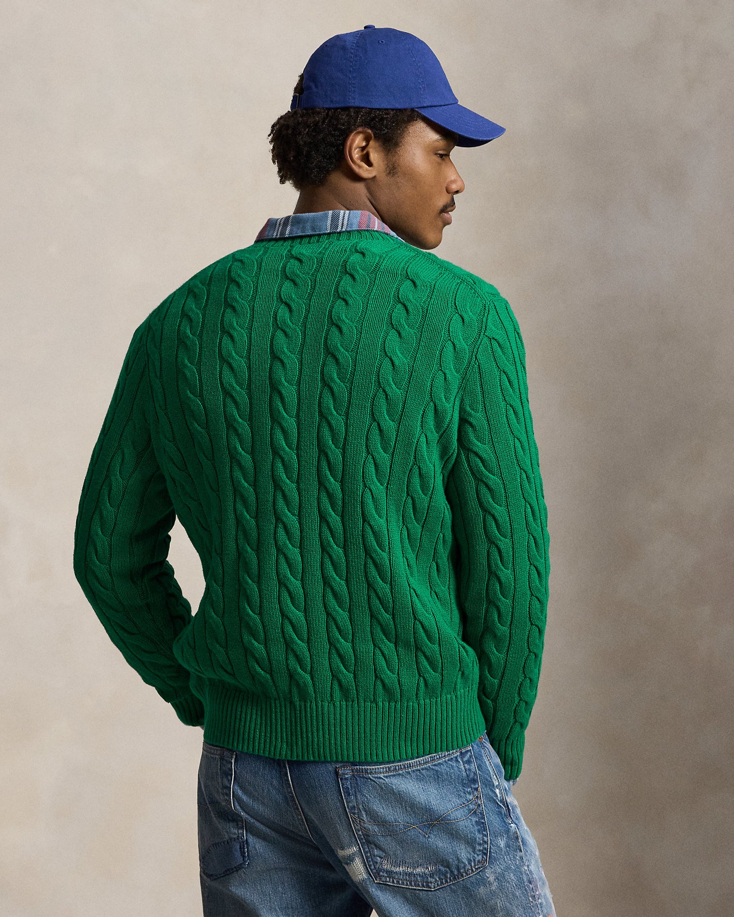 Cable-Knit Cotton Jumper