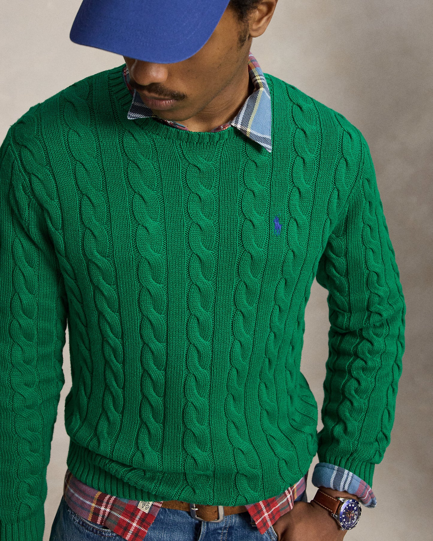 Cable-Knit Cotton Jumper
