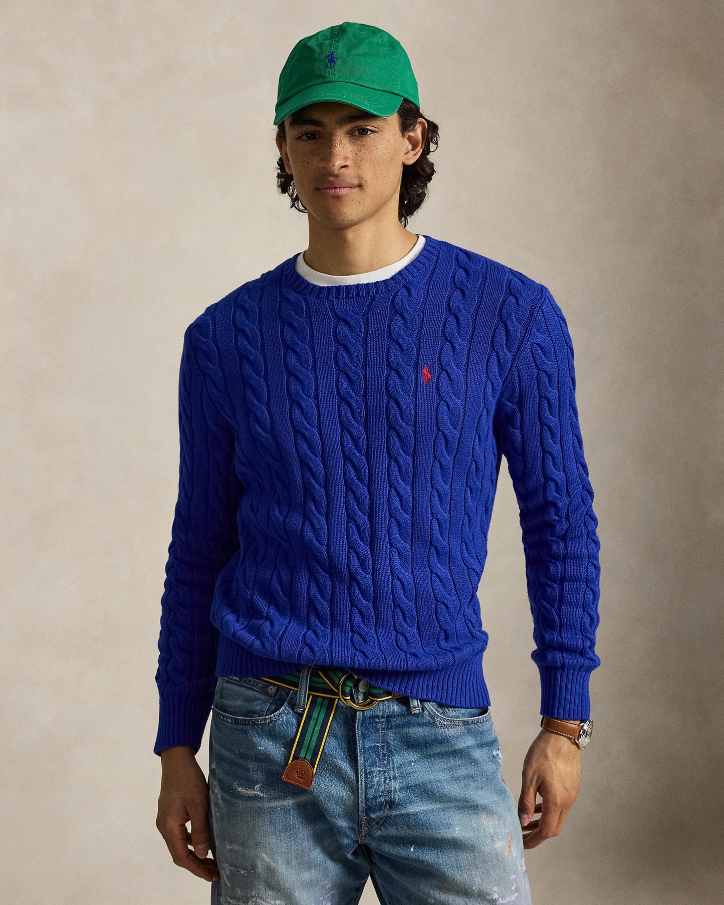 Cable-Knit Cotton Jumper