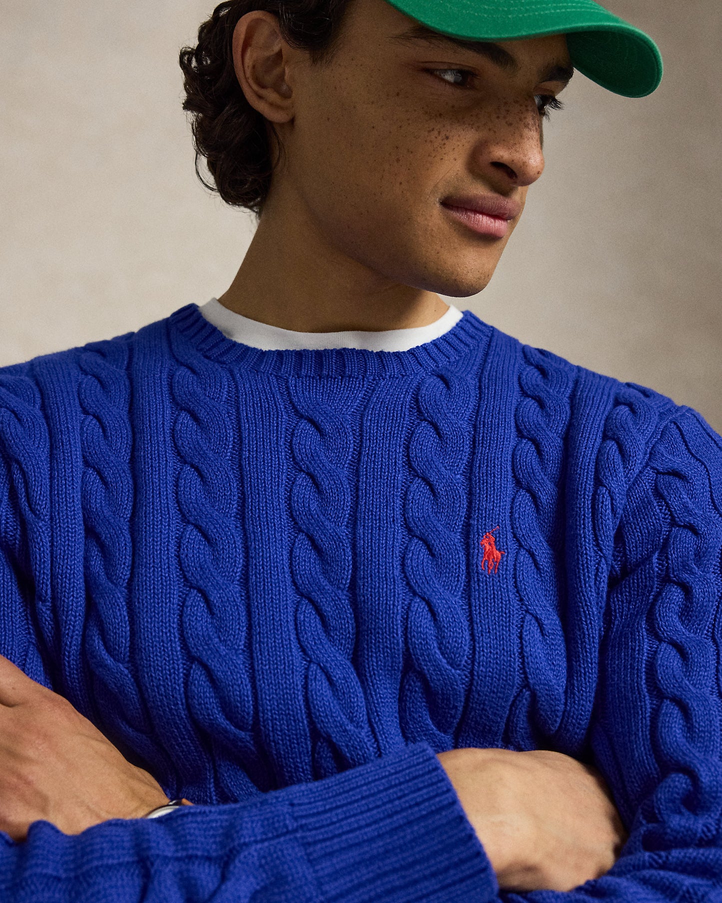 Cable-Knit Cotton Jumper