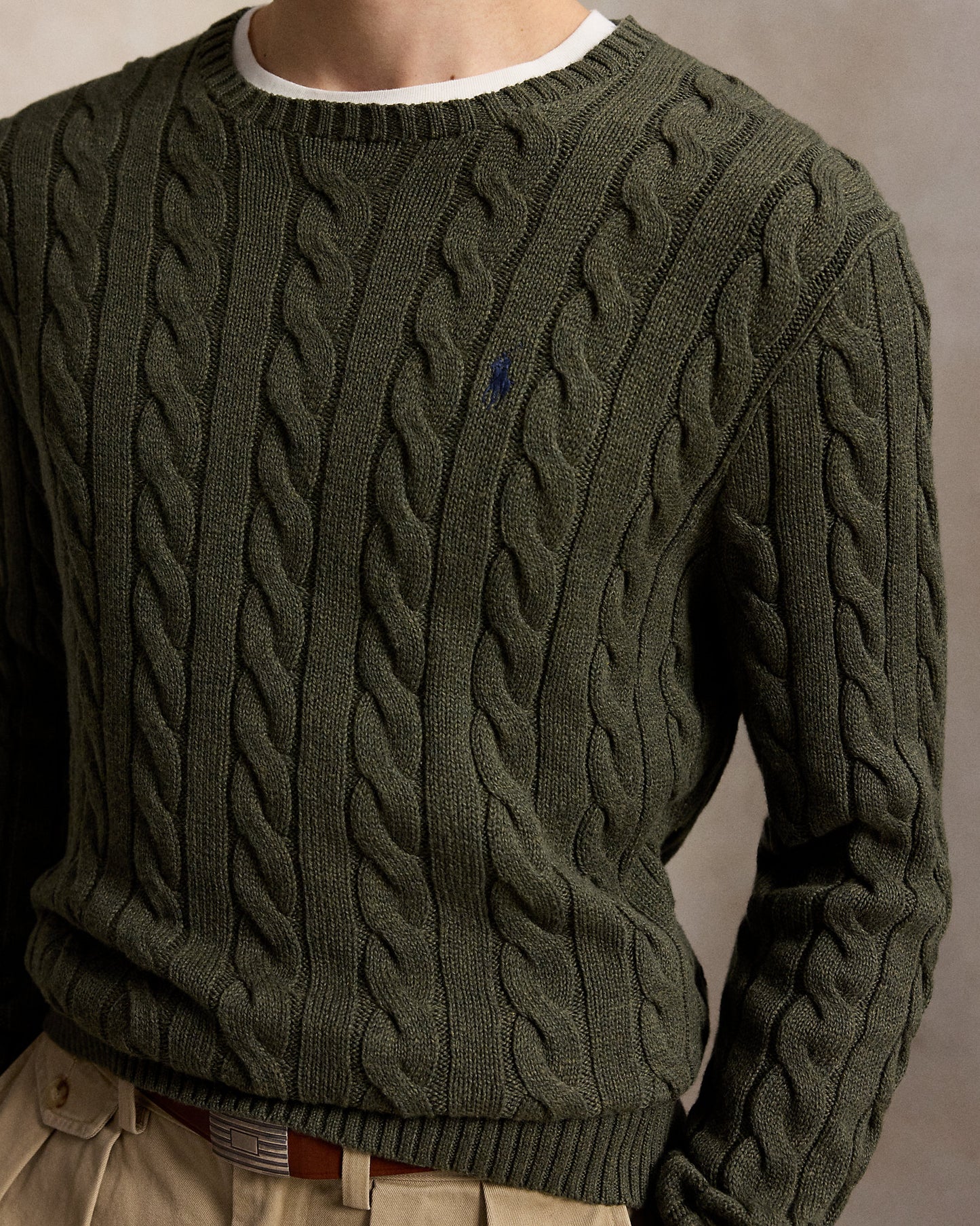 Cable-Knit Cotton Jumper