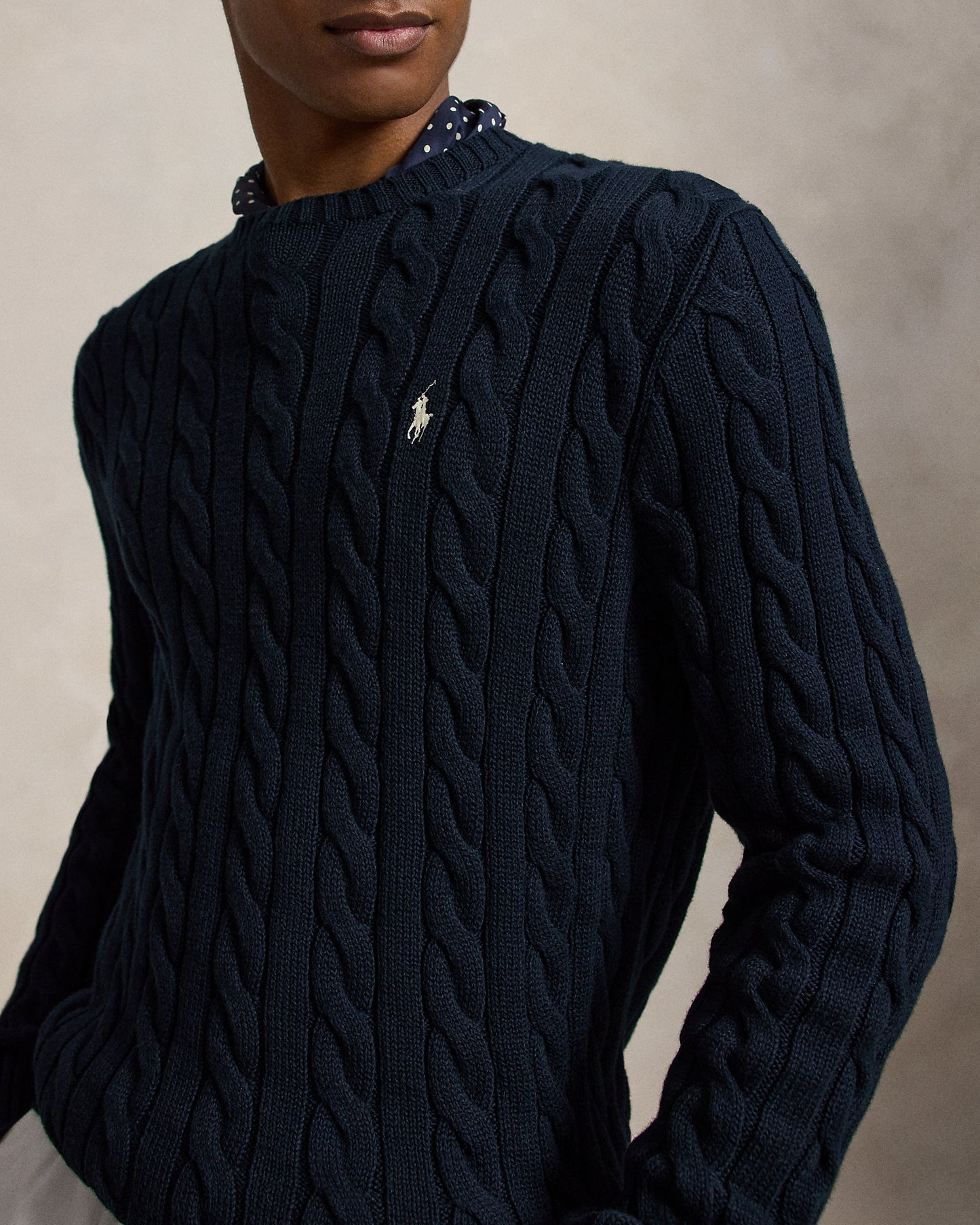 Cable-Knit Cotton Jumper