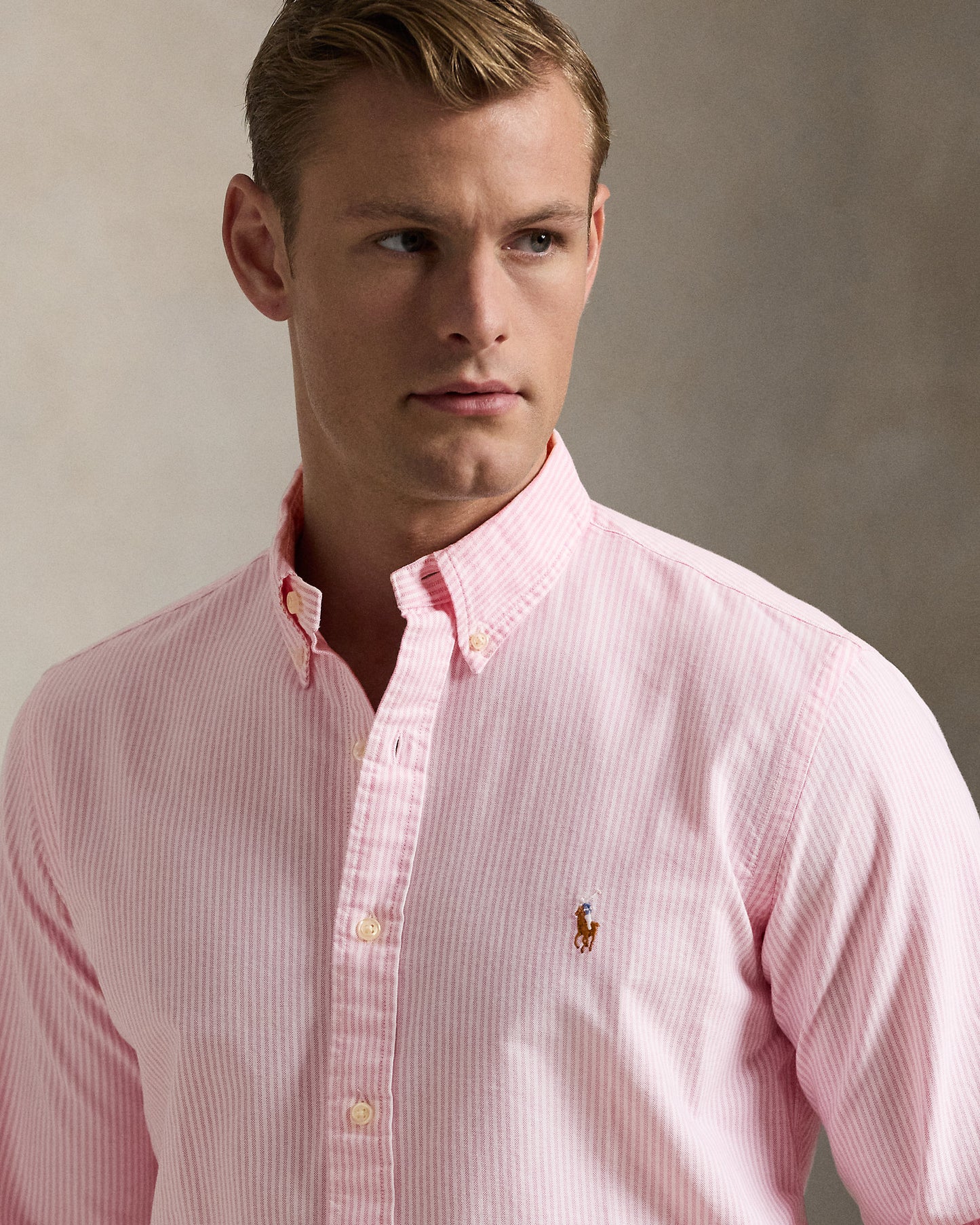 Custom Fit Striped Oxford Shirt