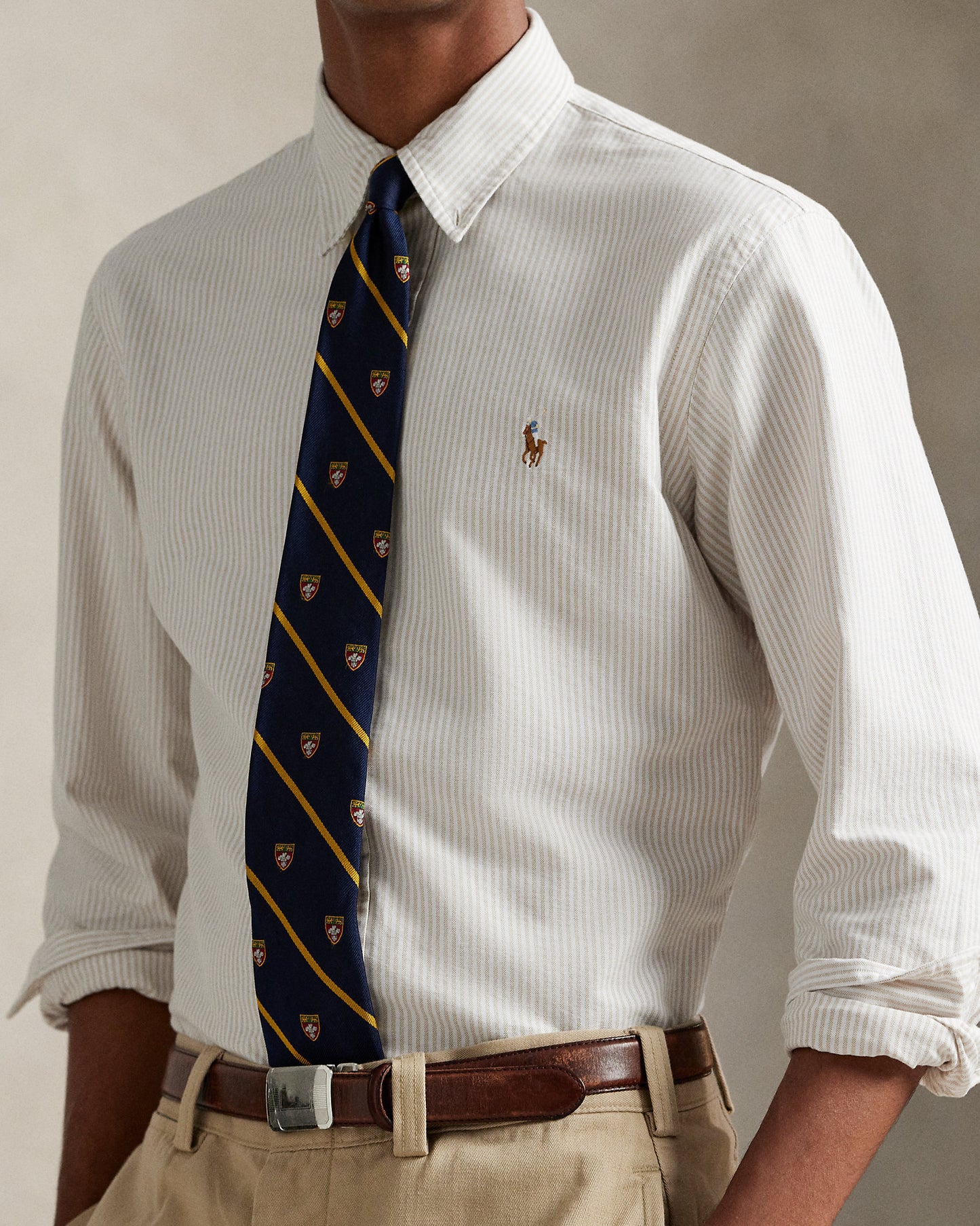 Custom Fit Striped Oxford Shirt