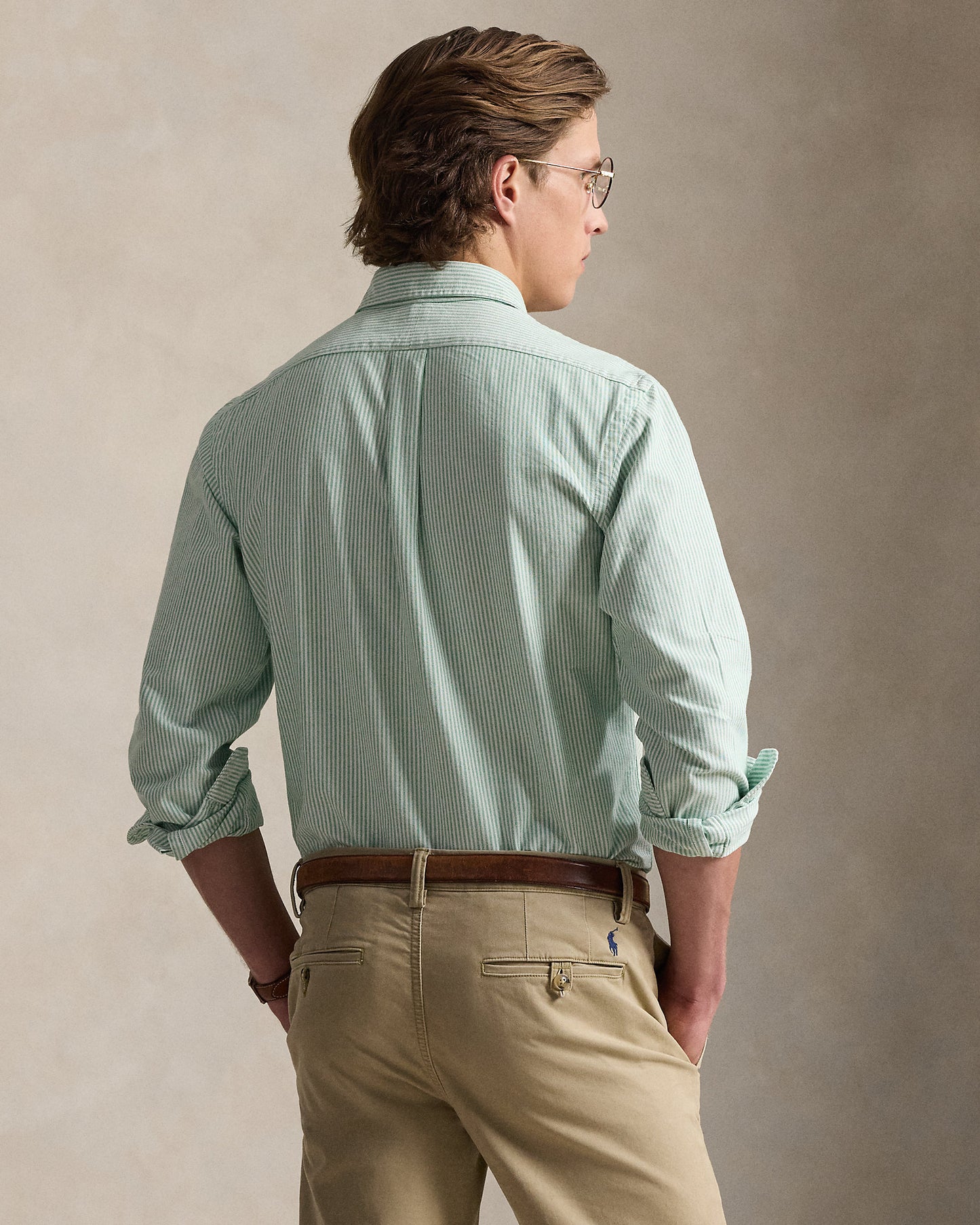 Custom Fit Striped Oxford Shirt