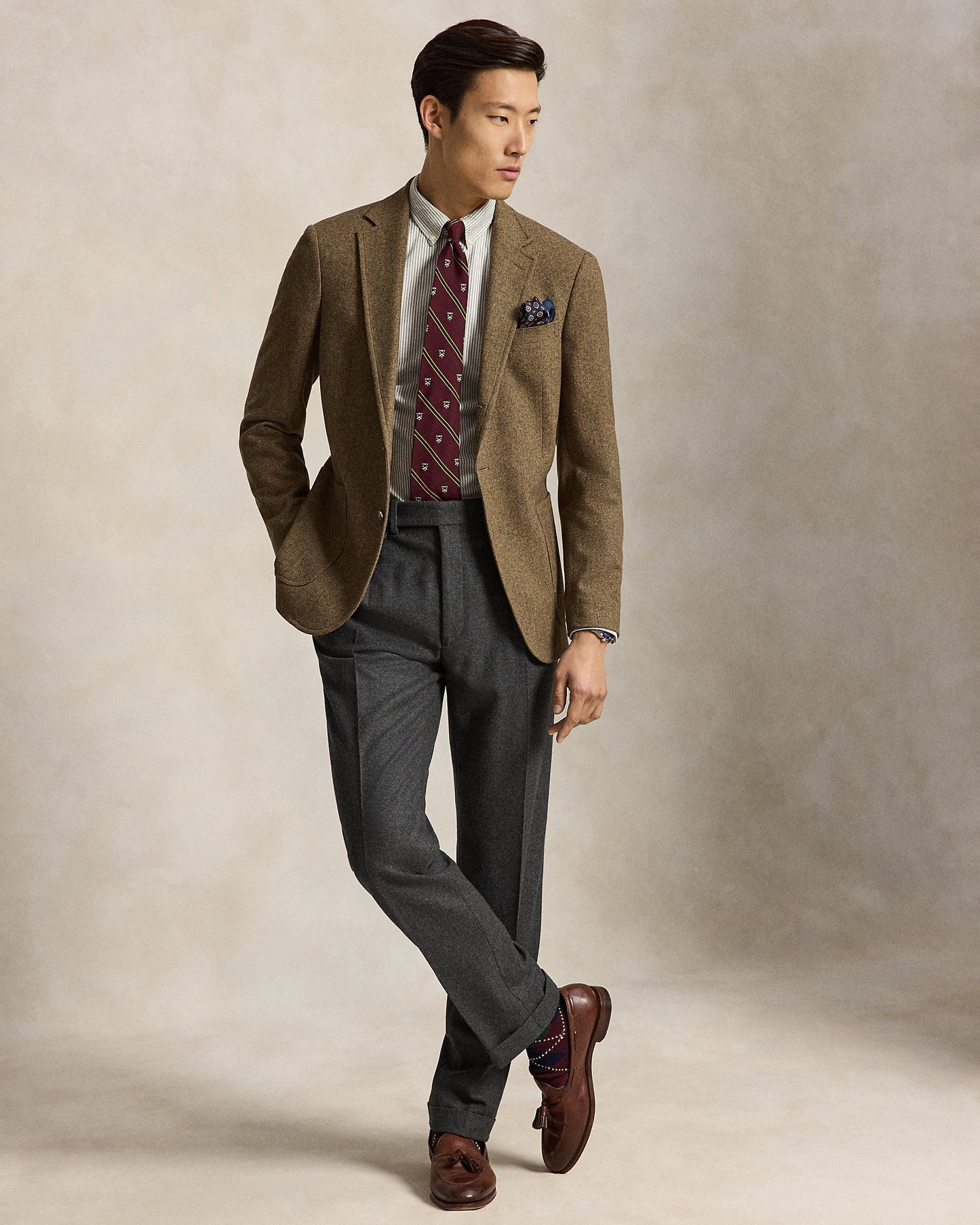 Custom Fit Striped Oxford Shirt
