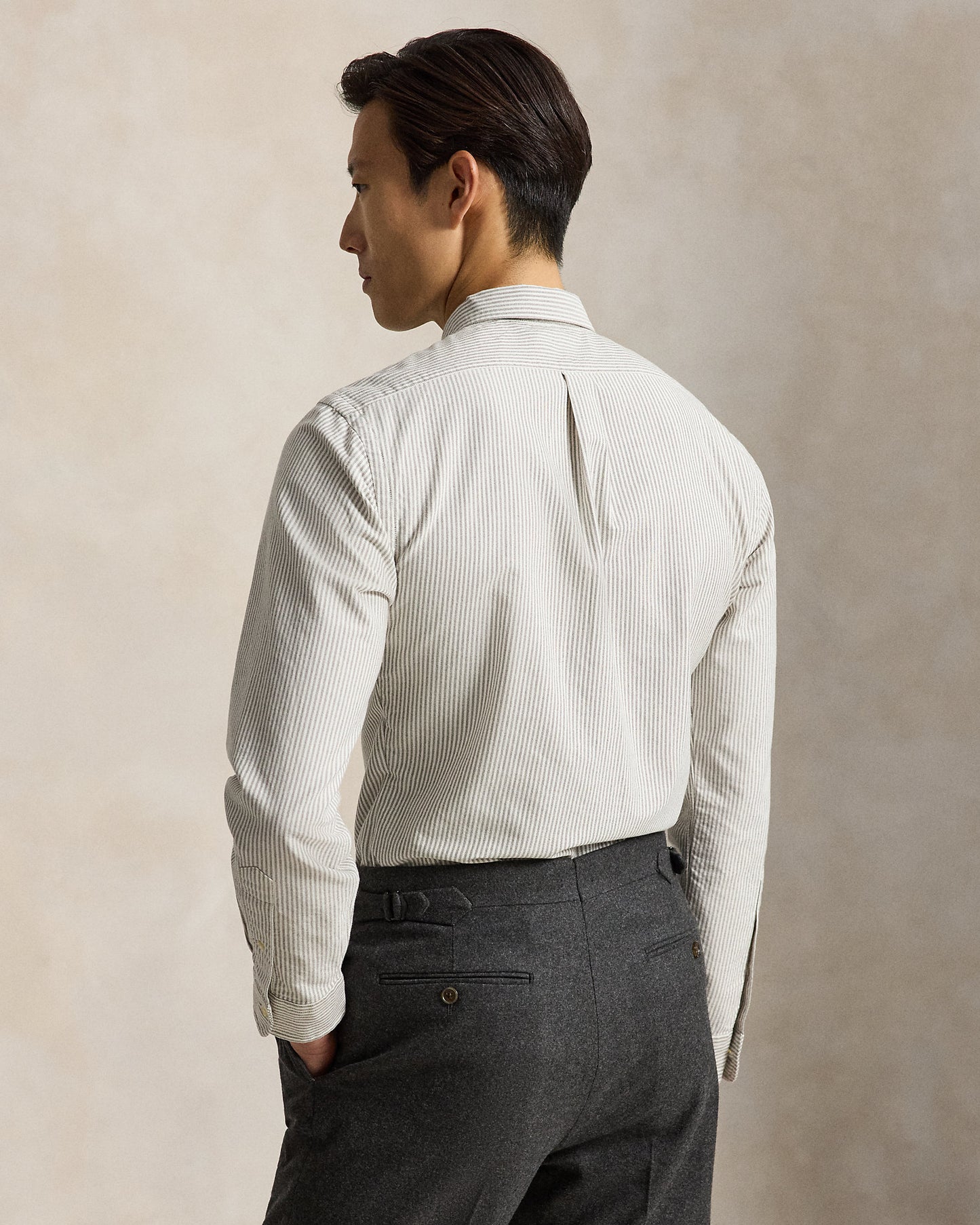 Custom Fit Striped Oxford Shirt