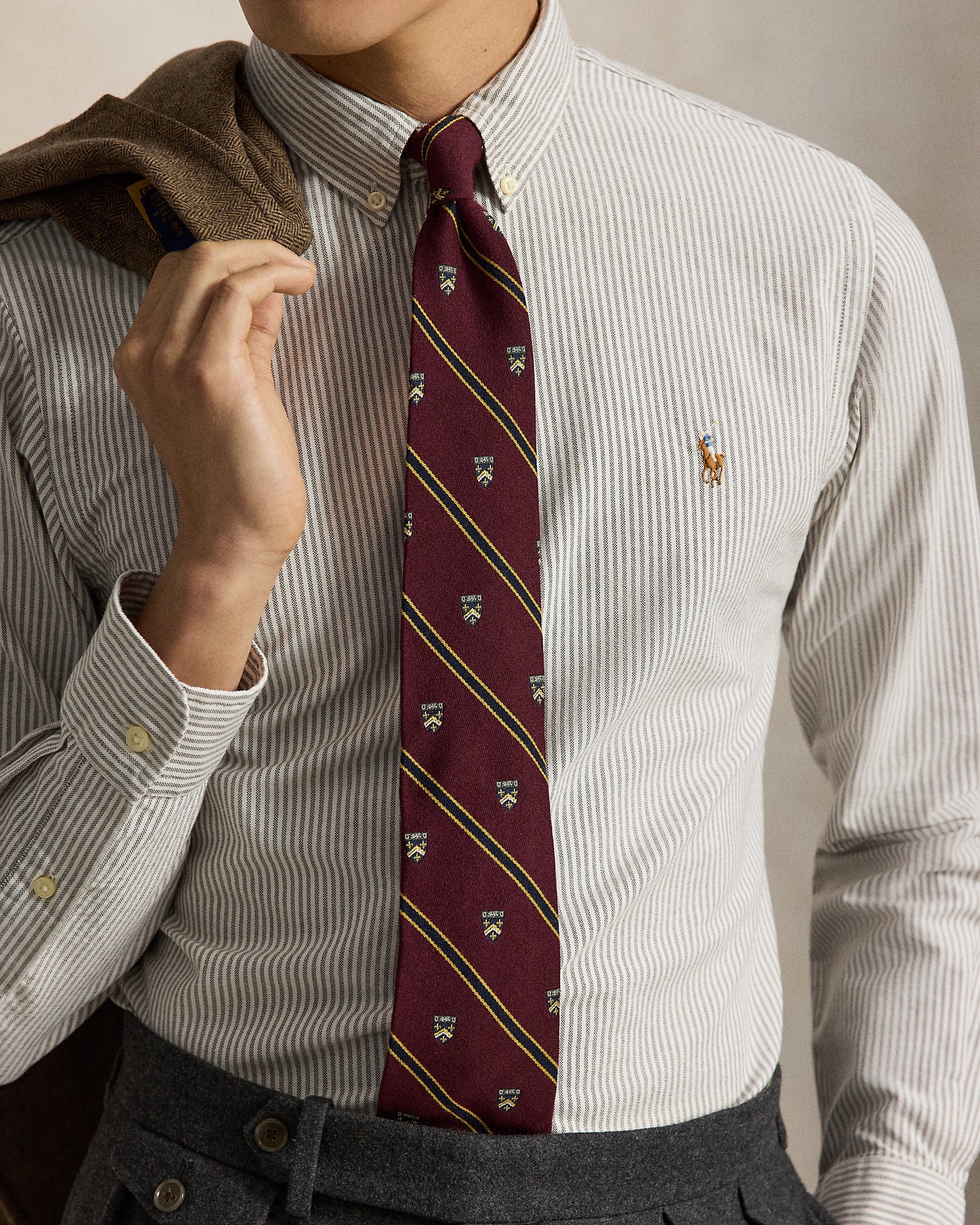 Custom Fit Striped Oxford Shirt