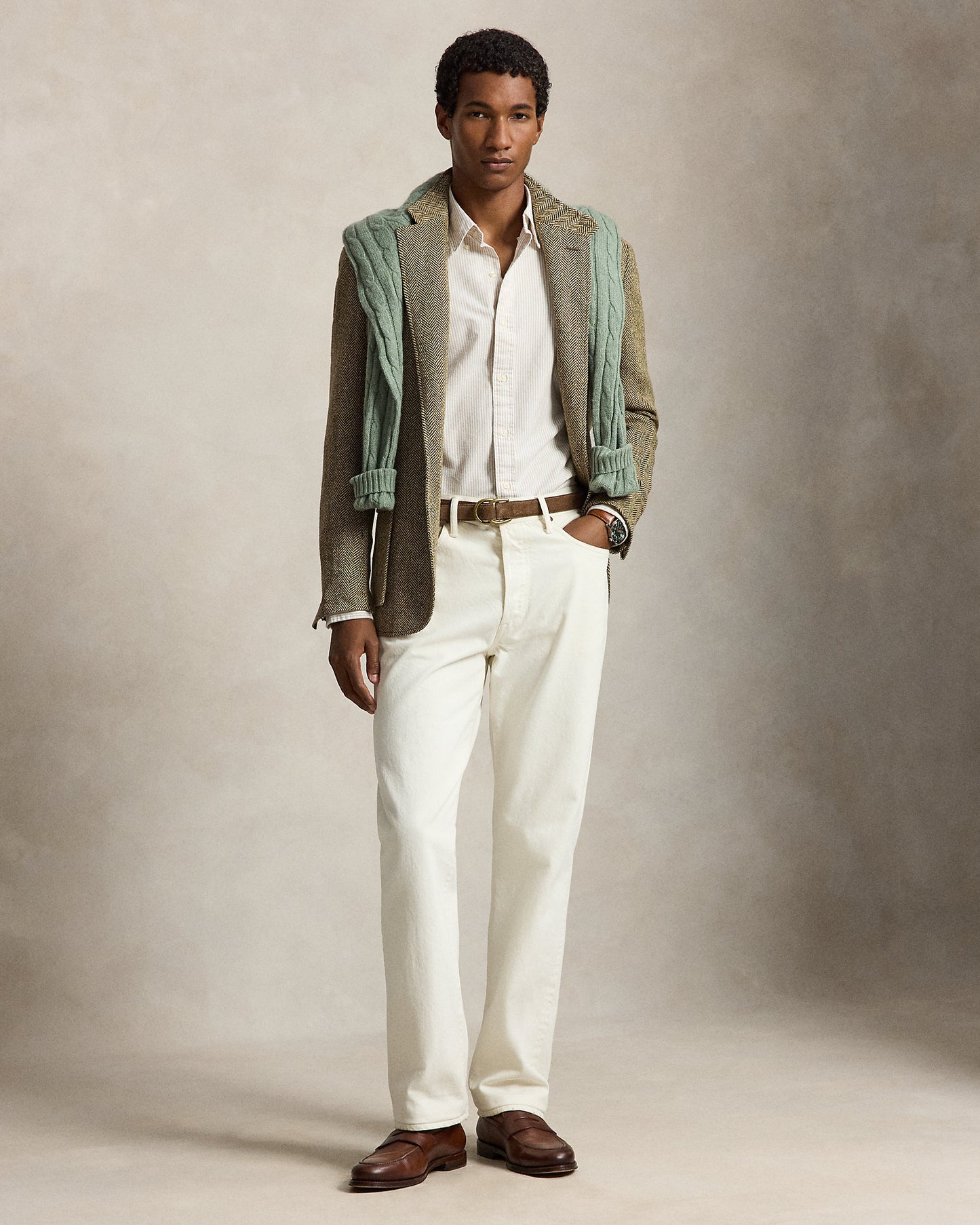 Custom Fit Striped Oxford Shirt