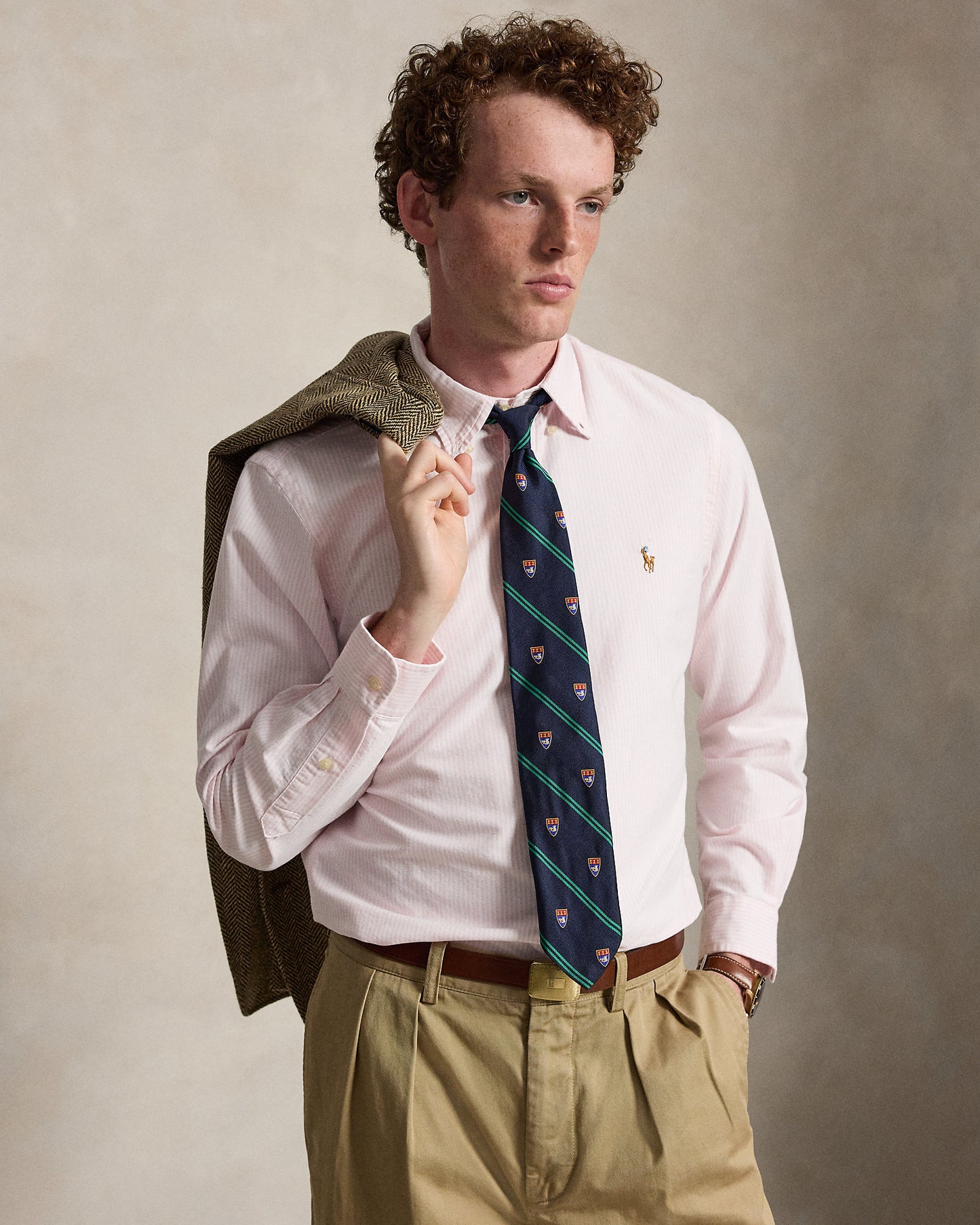 Custom Fit Striped Oxford Shirt