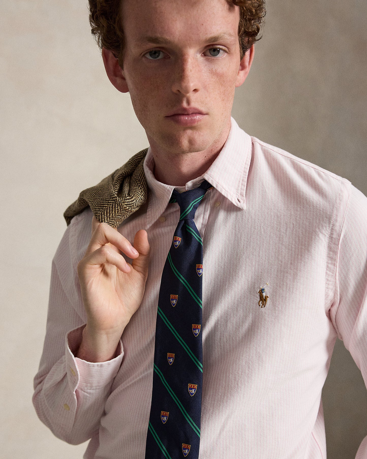 Custom Fit Striped Oxford Shirt